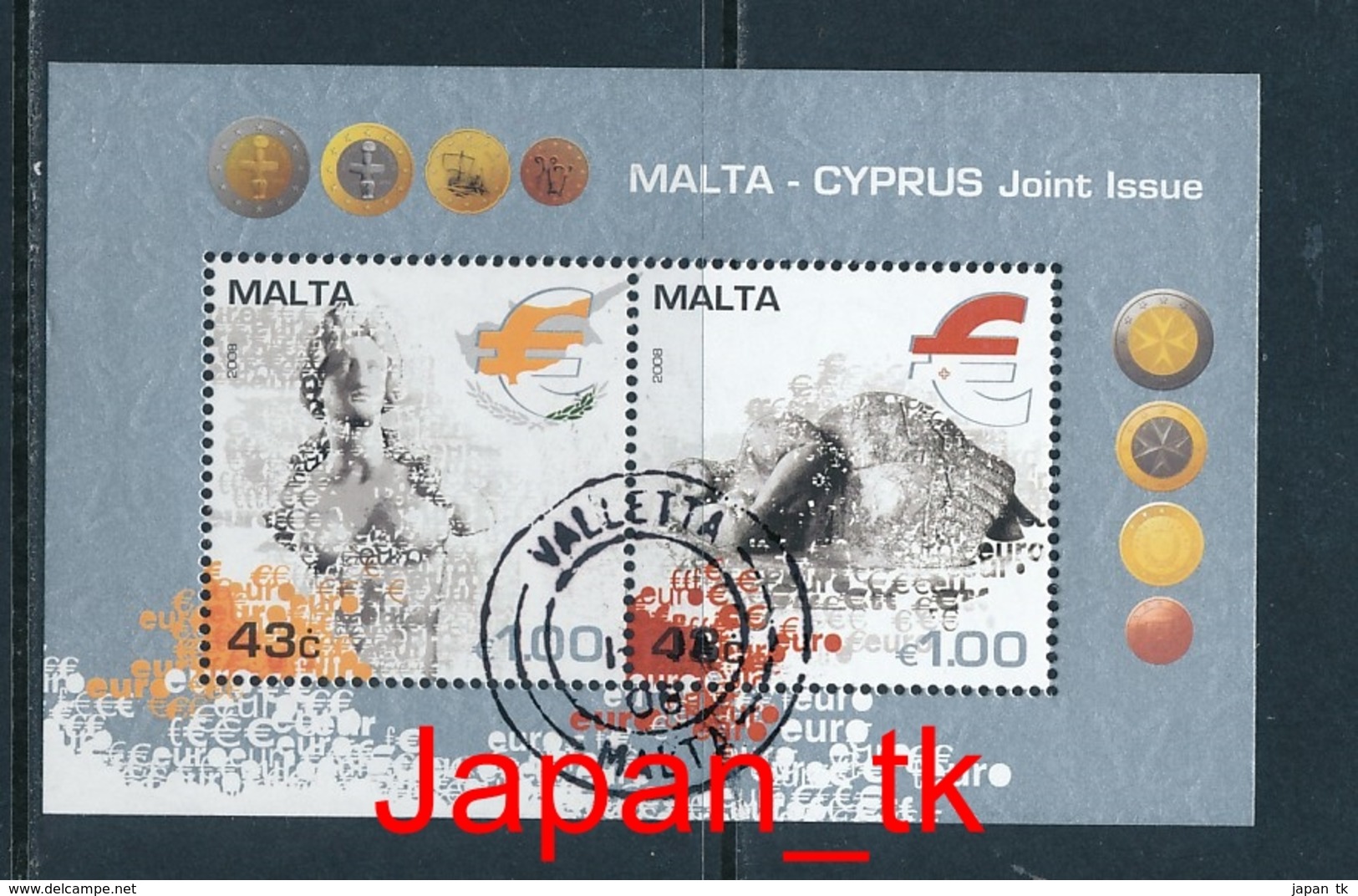 MALTA Mi. Nr. Block 43 Einführung Der Euro-Währung - Europa Mitläufer - 2008 - Used - 2008