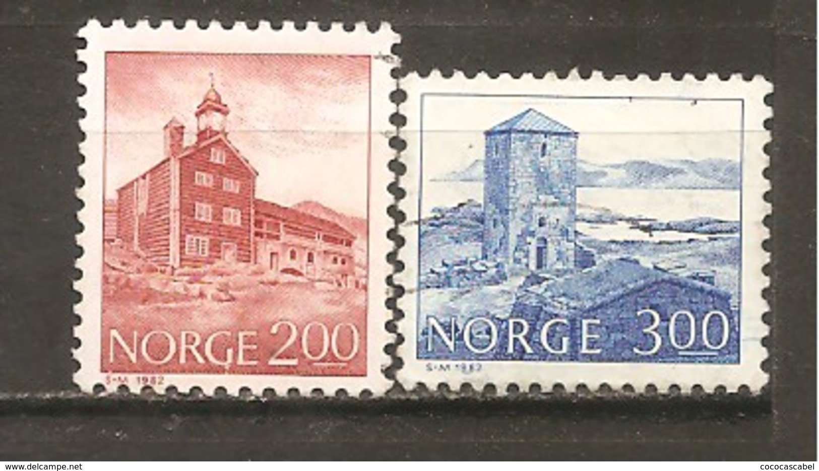 Noruega-Norway  Nº Yvert  812, 815 (usado) (o) - Usados