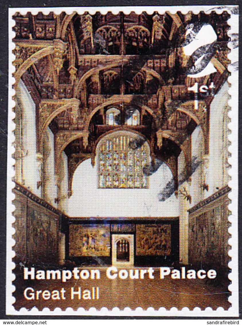 2018  Hampton Court Palace & Gardens - Interior  - 1st - Used Stamps