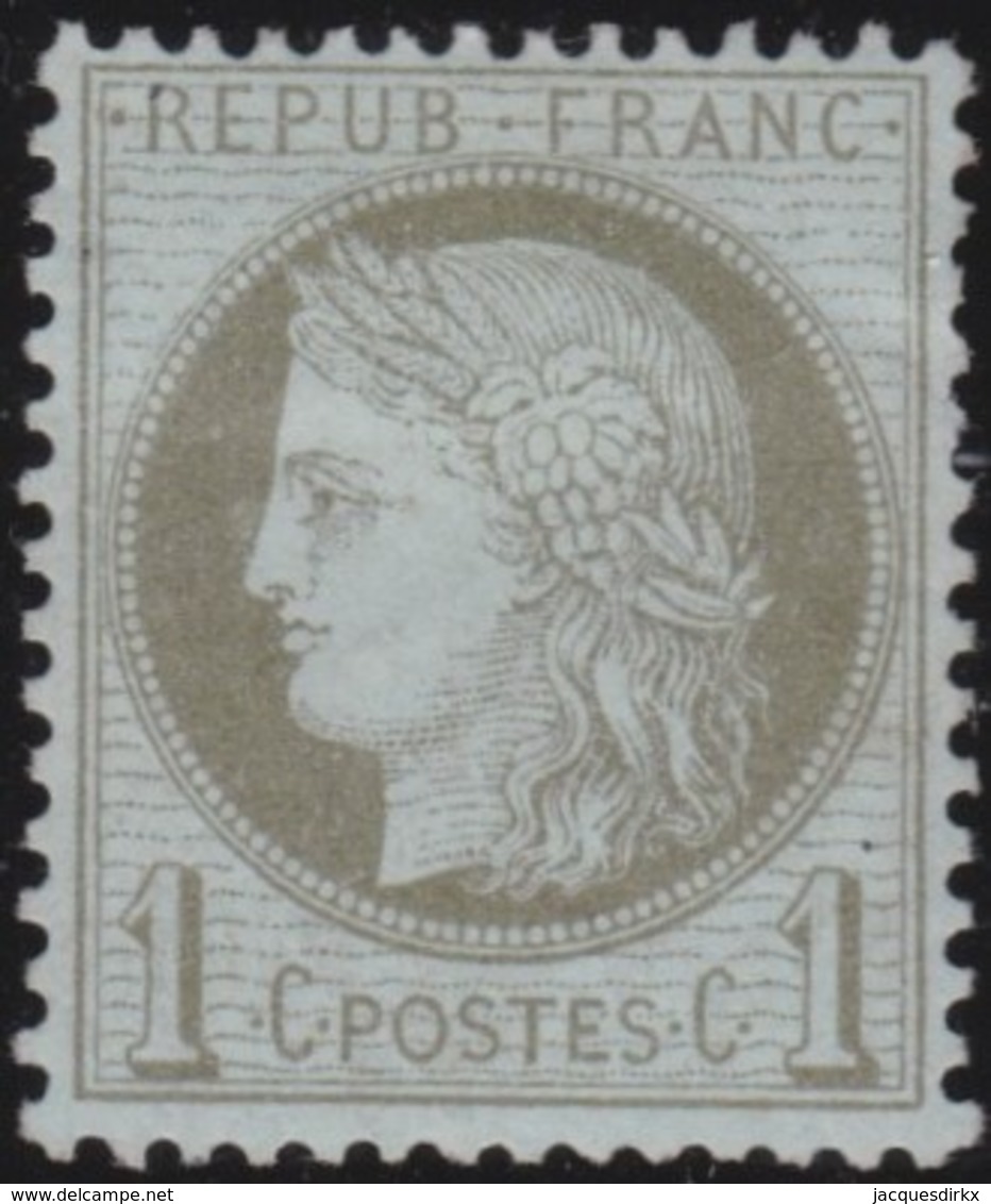 France  .   Yvert   .     50      .       *         .    Neuf Avec Charniere  .    /   .   Mint-hinged - 1871-1875 Cérès