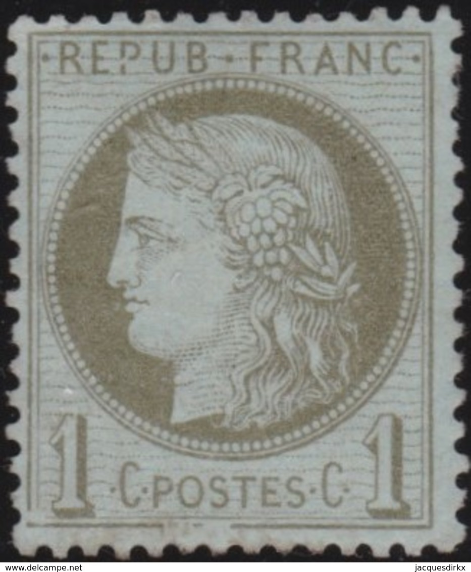 France  .   Yvert   .     50      .       *         .    Neuf Avec Charniere  .    /   .   Mint-hinged - 1871-1875 Ceres