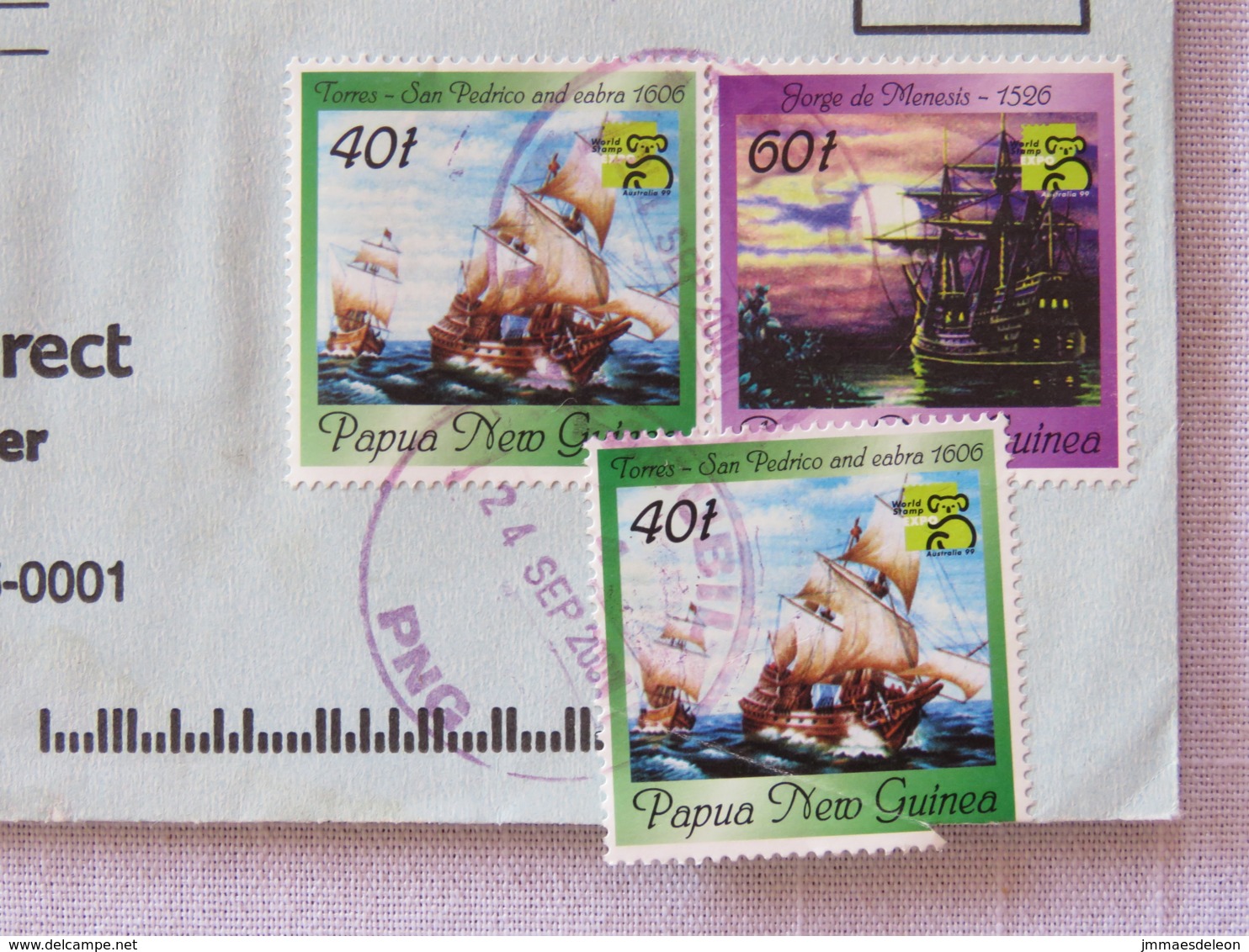 Papua New Guinea 2001 Cover To USA - Ships - Papua Nuova Guinea