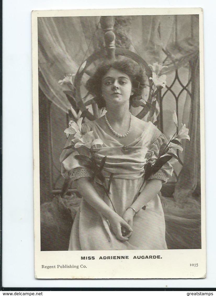 Actress  Postcard Rp Regent Publishing Posted  1905 1035 - Theatre