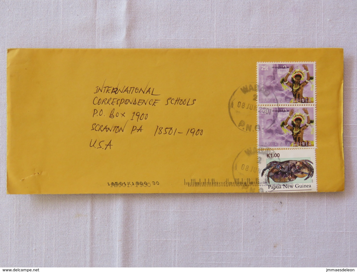 Papua New Guinea 2001 Cover To USA - Woman Nude Dancer - Crab - Papua-Neuguinea