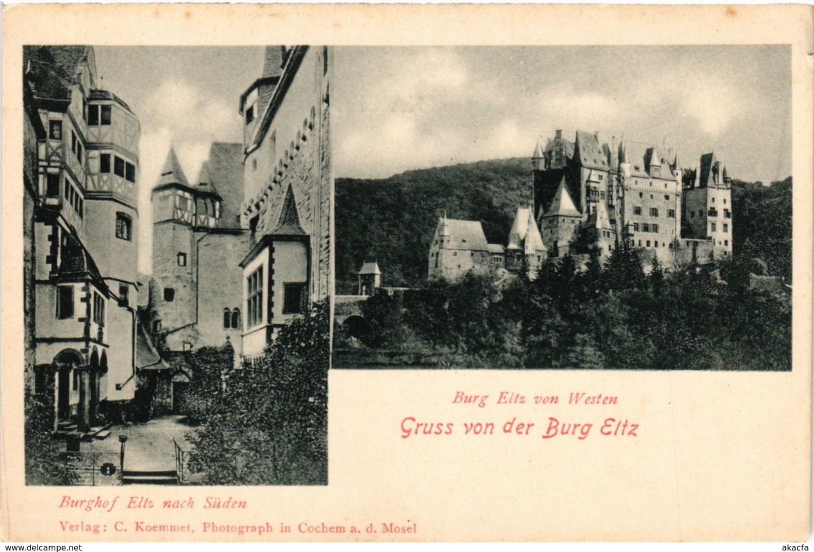 CPA AK Gruss Von Der Burg Eltz GERMANY (890565) - Altri & Non Classificati