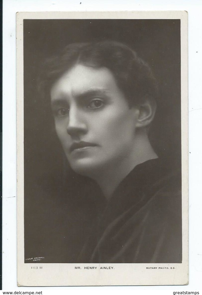 Actor  Postcard Rp Rotary Mr. Henry Ainley Unused - Theatre