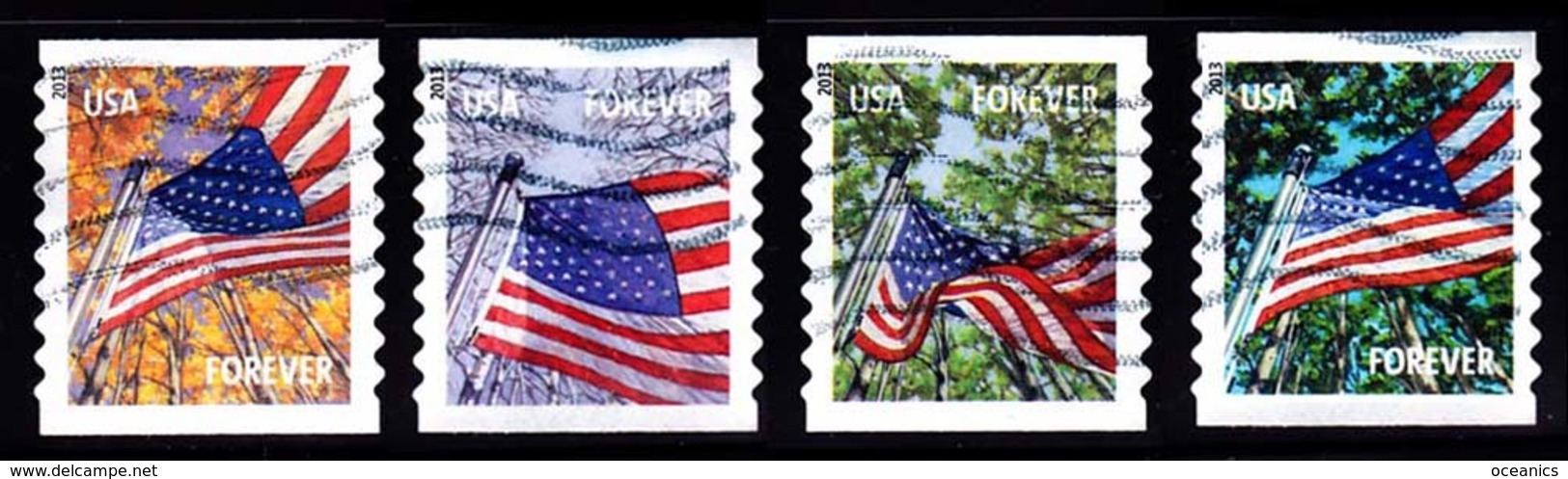 Etats-Unis / United States (Scott No.4770-73 - Flag) (o) - Gebruikt