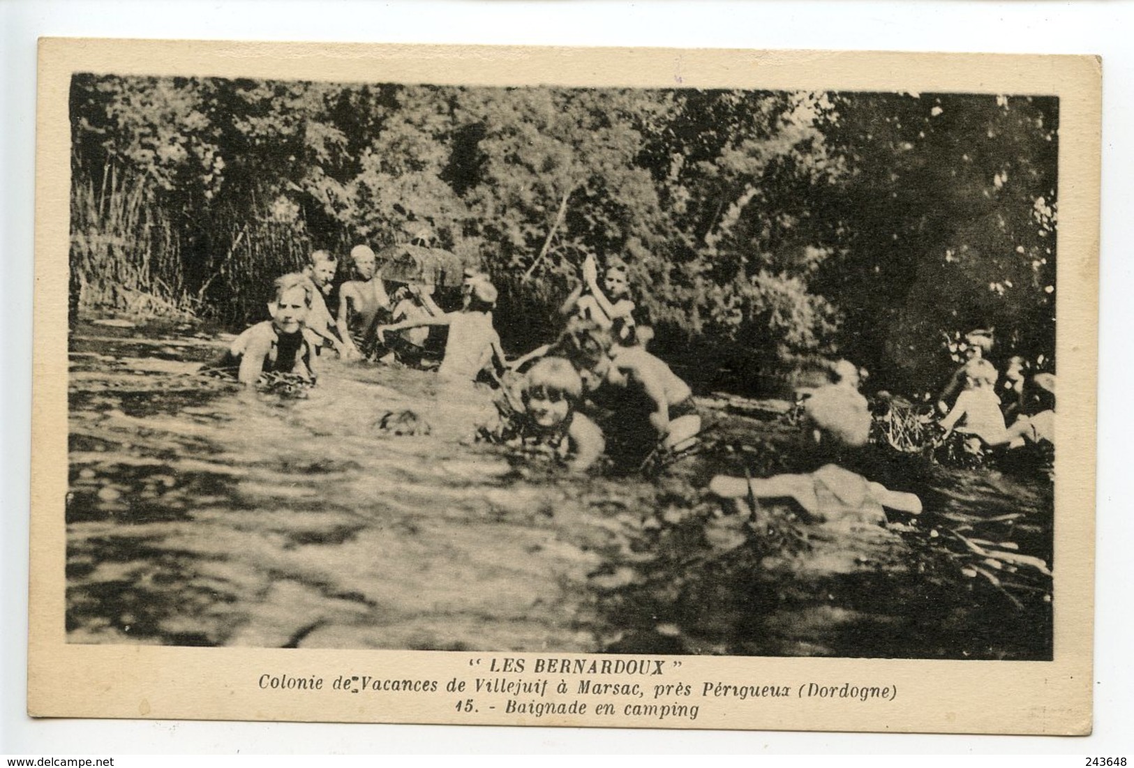 Marsac Sur L'Isle Les Bernardoux Colonie De Vacances De Villejuif Baignade En Camping - Autres & Non Classés