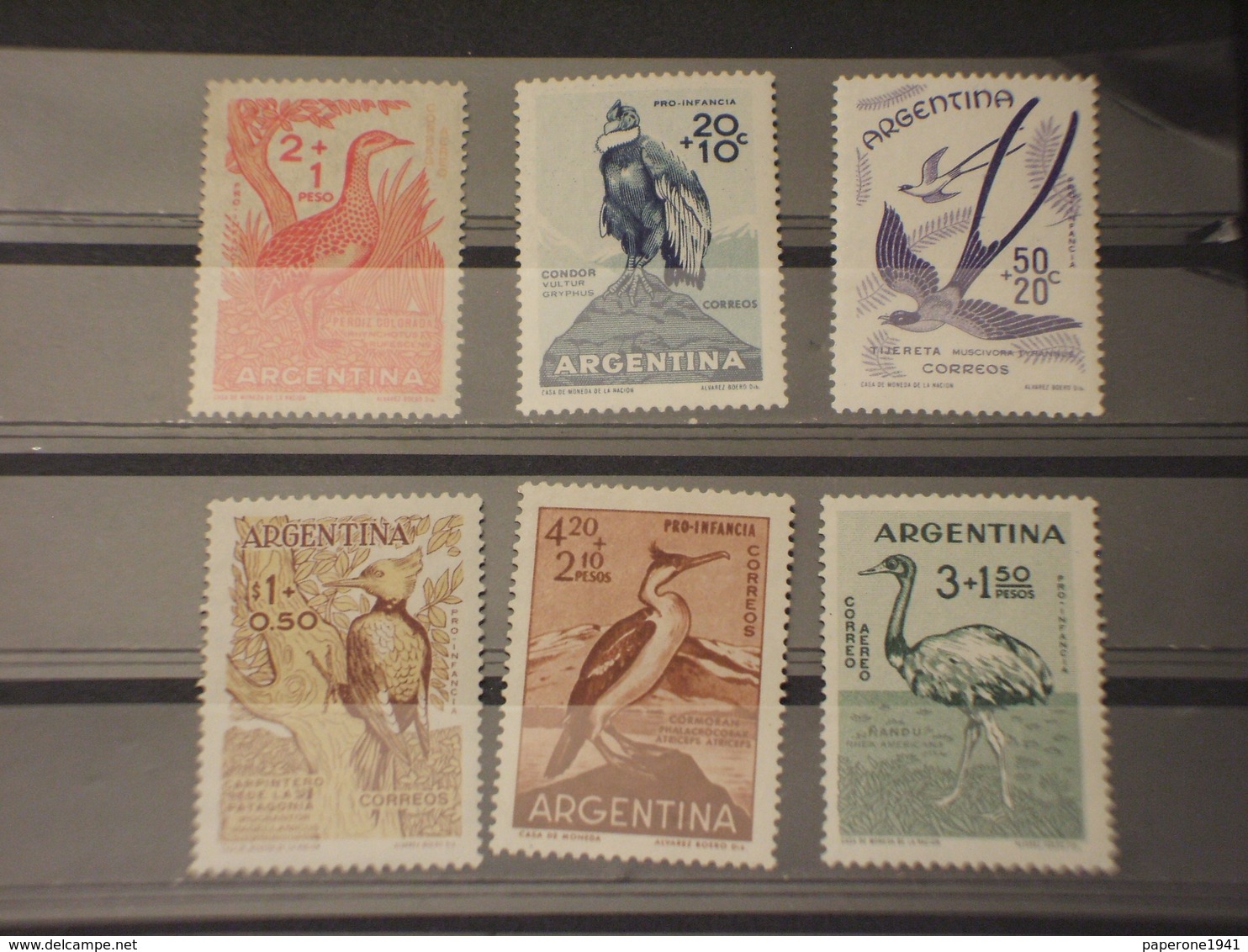 ARGENTINA - 1960 UCCELLI 6 VALORI  - NUOVI(++) - Nuovi