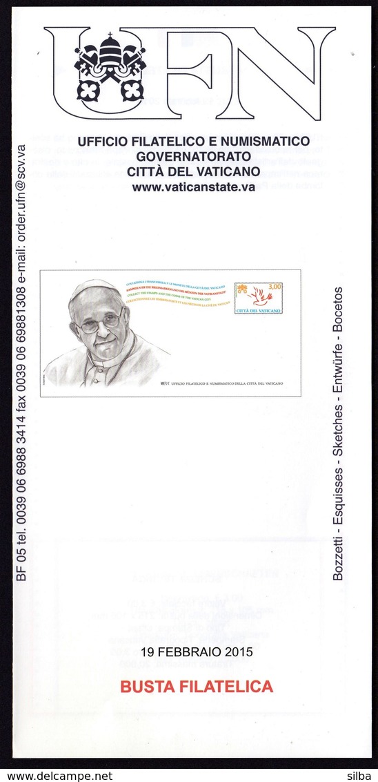 Vatican 2015 / Postal Stationery Pope Francis / Prospectus, Leaflet, Brochure - Storia Postale