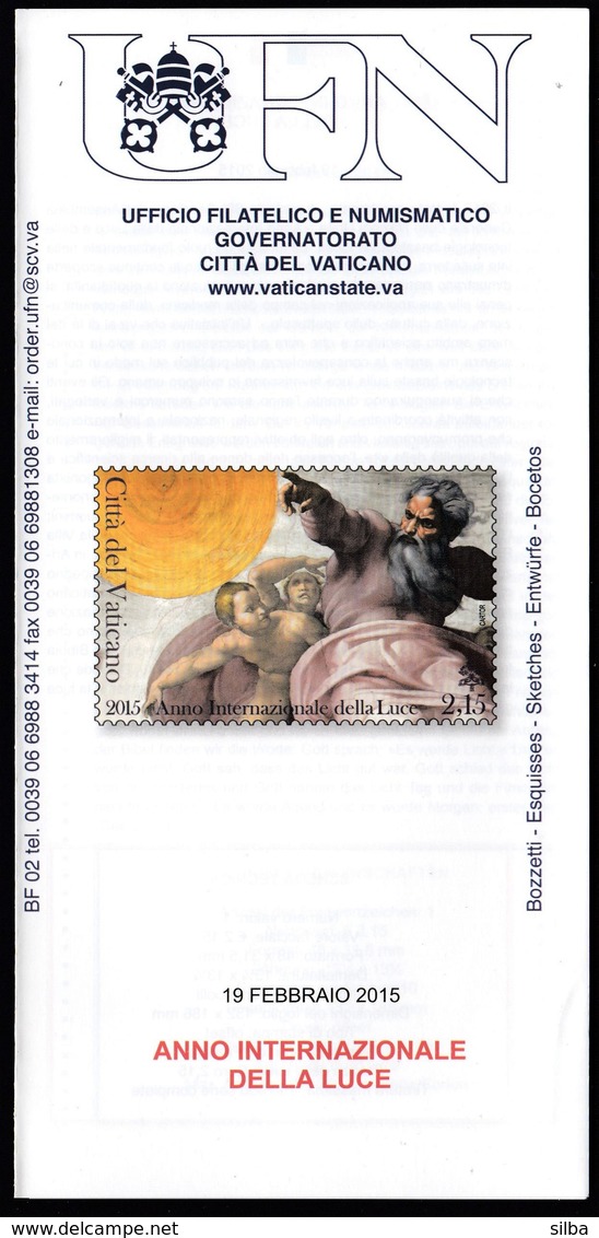Vatican 2015 / International Year Of Light / Prospectus, Leaflet, Brochure - Covers & Documents