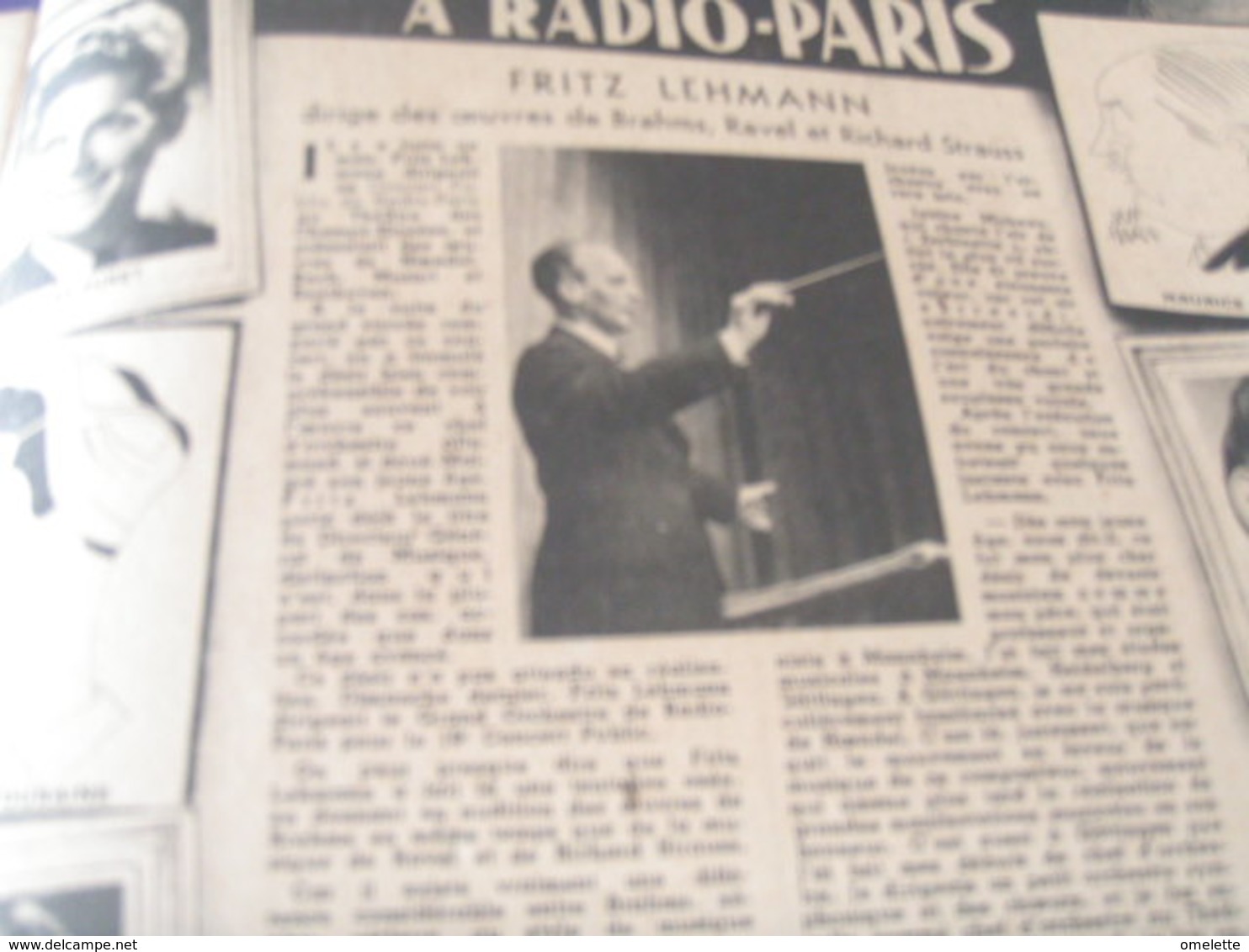 ONDES RADIO PARIS/MARCELLE FAYE  /COLLABORATION TESSIER /MAX BONNAFOUS /PASQUIER /GABRIEL COURET /FRITZ LEHMANN - 1900 - 1949