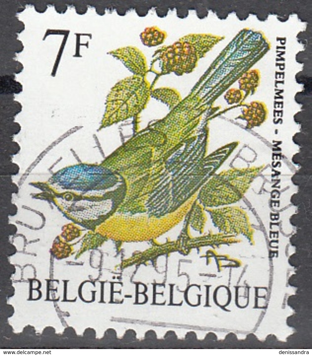 Belgique 1987 COB 2261 O Cote (2016) 0.20 Euro Mésange Bleue Cachet Rond - Oblitérés