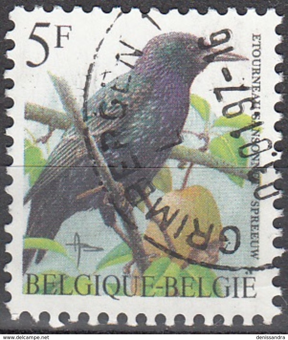 Belgique 1996 COB 2638 O Cote (2016) 0.20 Euro Etourneau Sansonnet Cachet Rond - Oblitérés