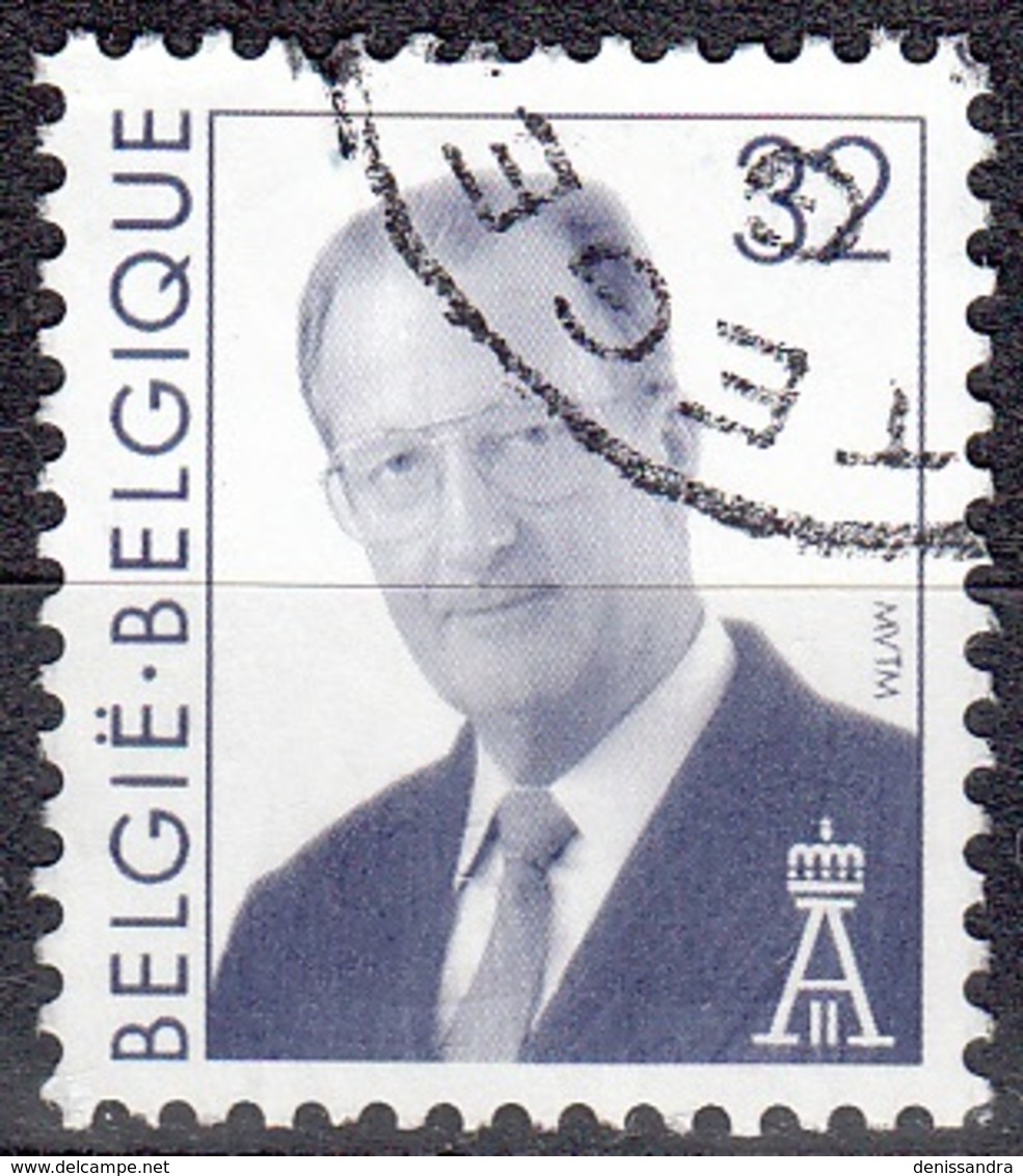 Belgique 1998 COB 2791 O Cote (2016) 0.15 Euro Roi Albert II Cachet Rond - Oblitérés
