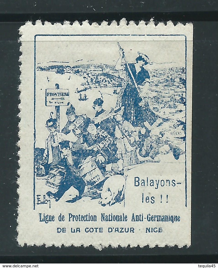 VIGNETTE PATRIOTIQUE époque DELANDRE -  Poster Stamp - Cinderellas War - WWI WW1 Cinderella 1914 1918 - Vignettes Militaires