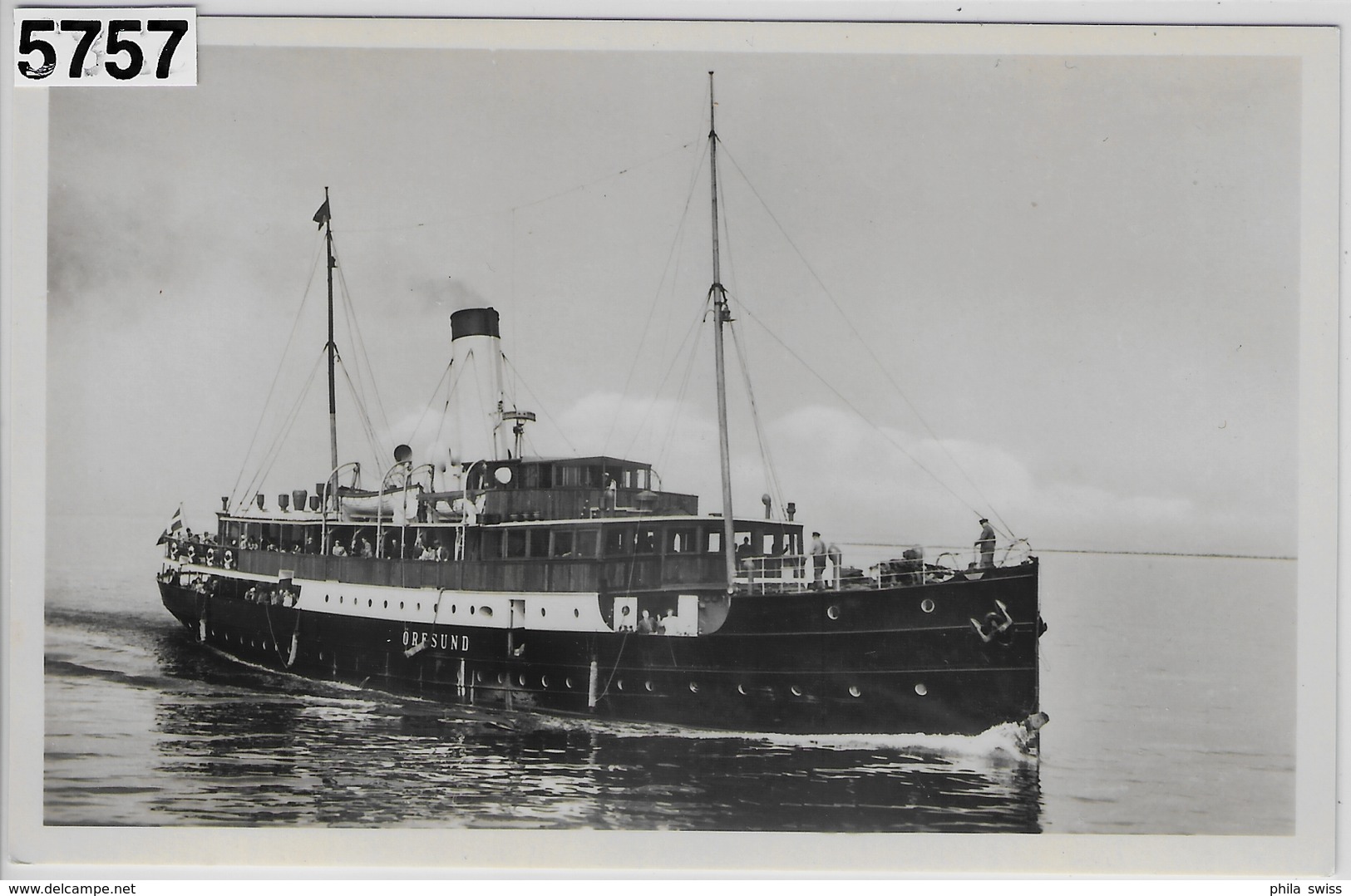 BATEAU PAQUEBOT STEAMER - RES MED ORESUNDSBATARNA ÖRESUND - Steamers