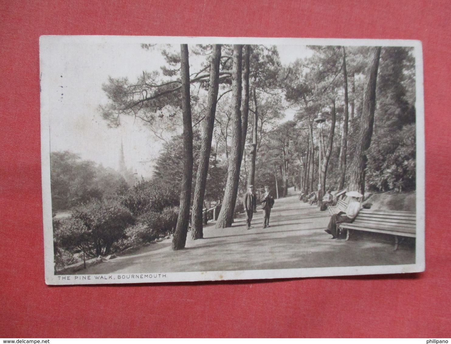 England > Dorset > Bournemouth   The Pine Walk    Has Stamp & Cancel   Ref    3554 - Bournemouth (ab 1972)