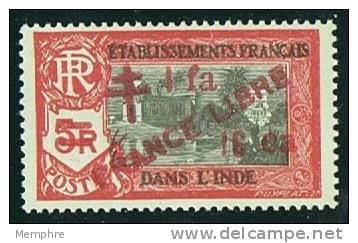 INDE Surcharge «Croix De Lorraine Et FRANCE LIBRE»  Et 1fa 16 Ca Maury  259  ** - Ungebraucht