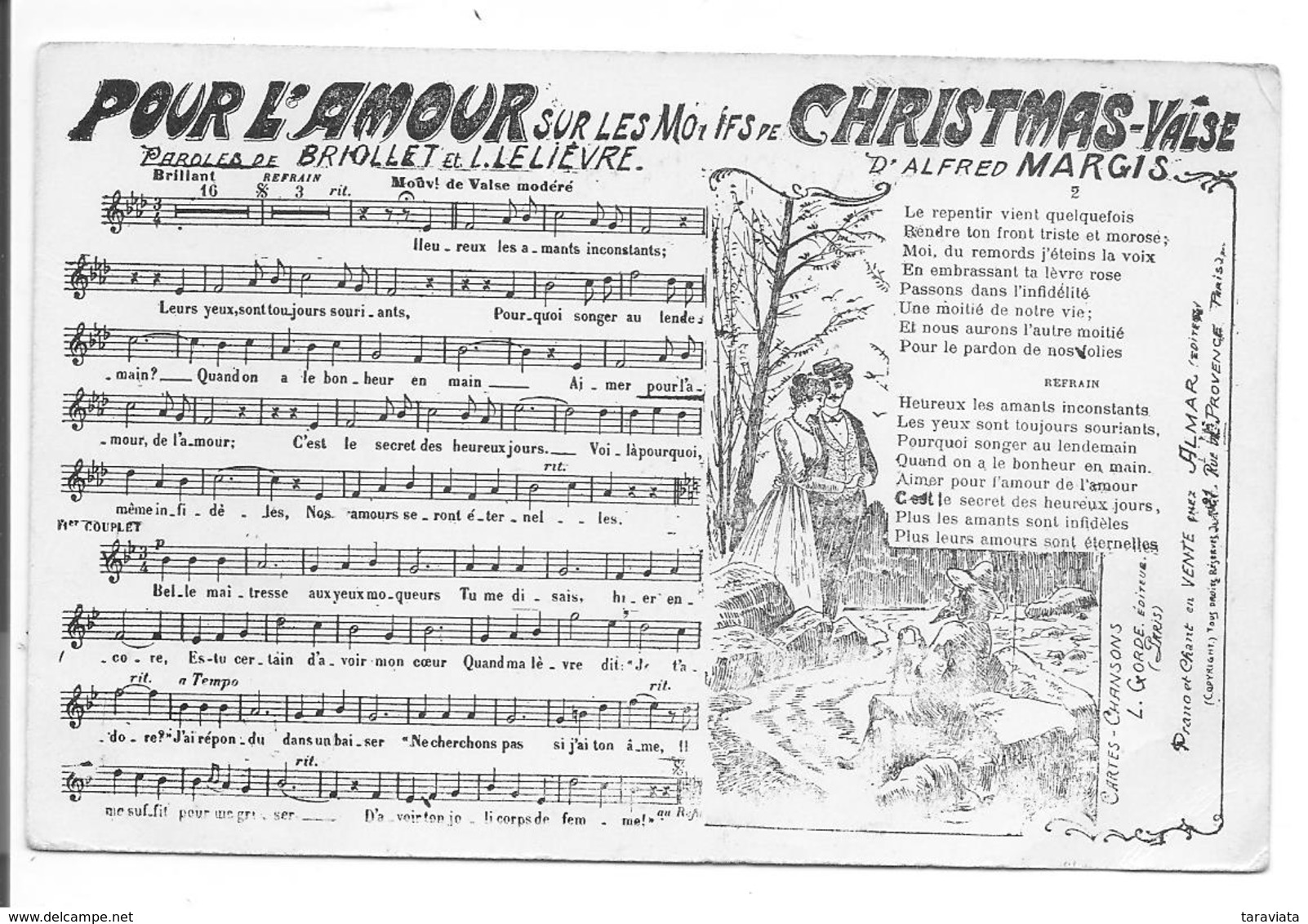 POUR L' AMOUR Sur Les Motifs De CHRISTMAS Partition Chanson - Musik Und Musikanten