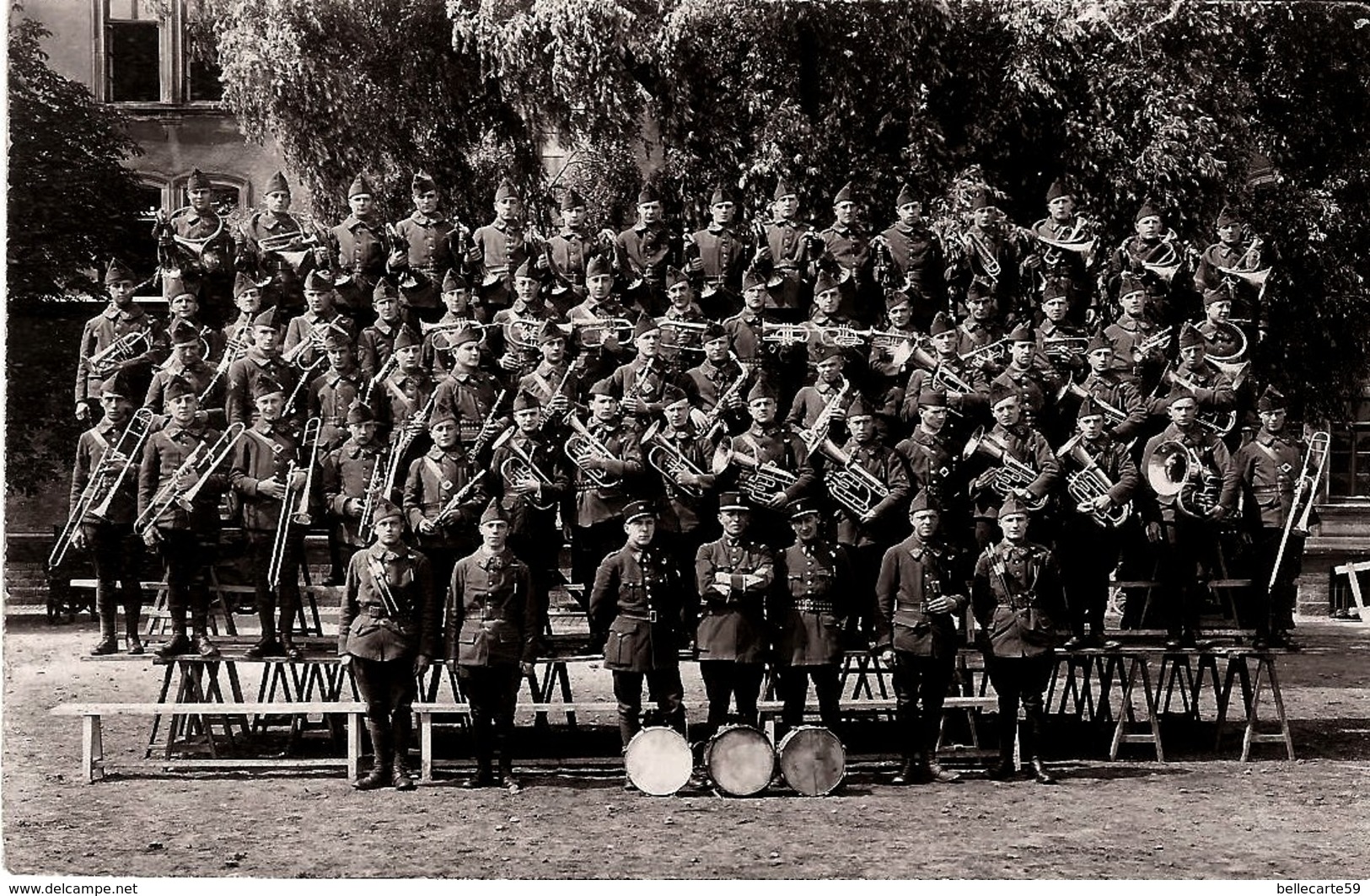 SARREGUEMINES CARTE PHOTO MILITAIRE FANFARE - Sarreguemines