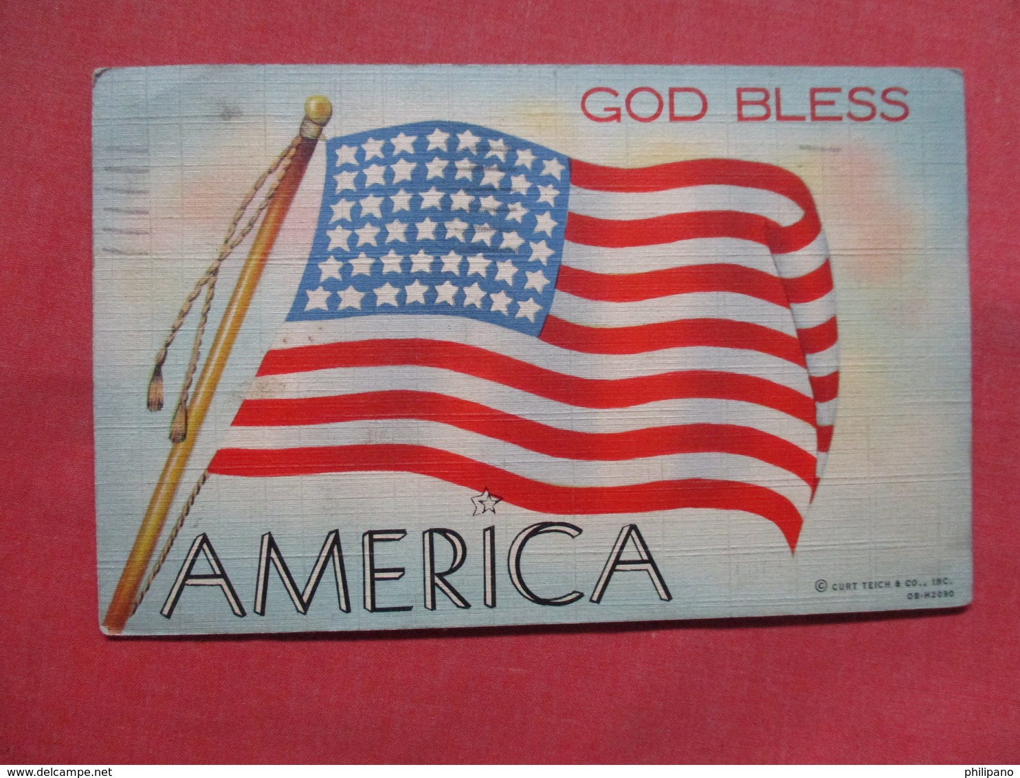 Flag  God Bless America      Ref    3555 - Patriotic