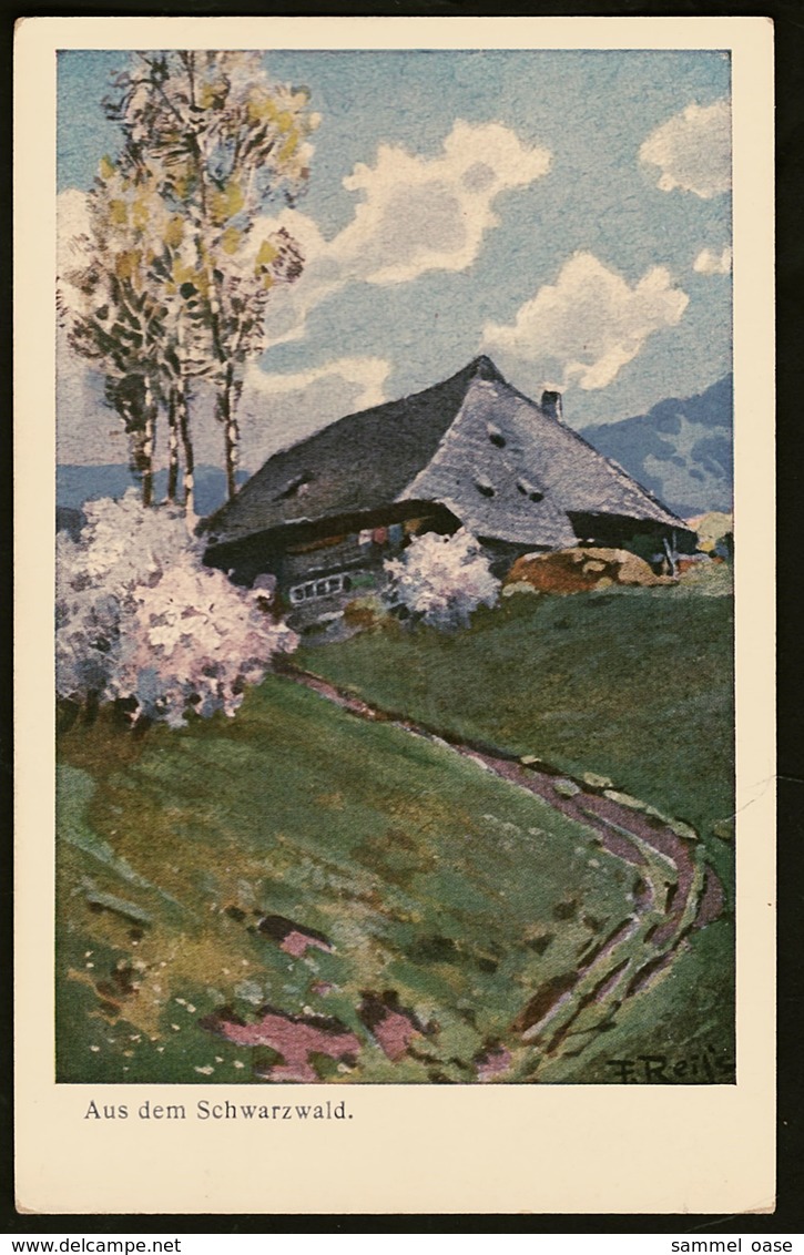 Fritz Reiss  -  Aus Dem Schwarzwald  -  Ansichtskarte Ca.1920  (11852) - Malerei & Gemälde