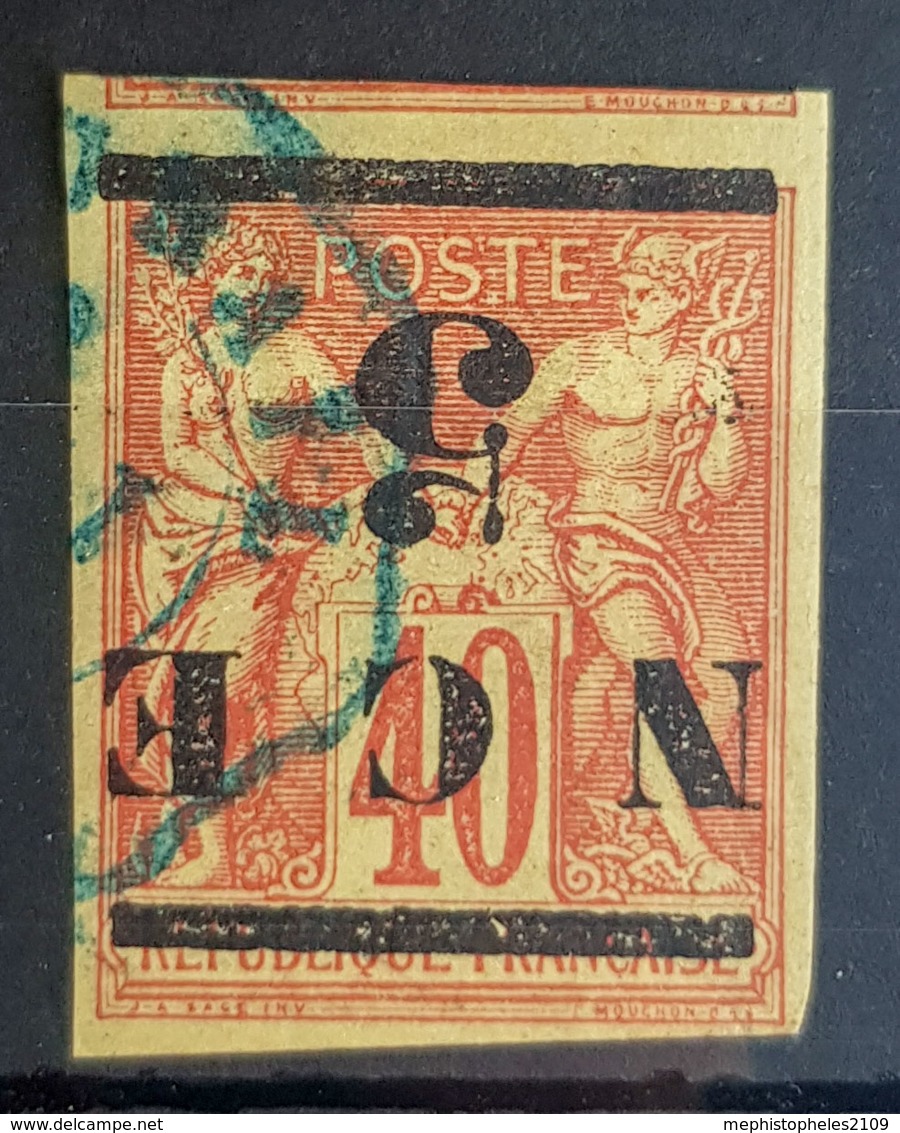 NOUVELLE CALÉDONIE - Canceled - YT 6 - 5c - Inverse Overprint - Used Stamps