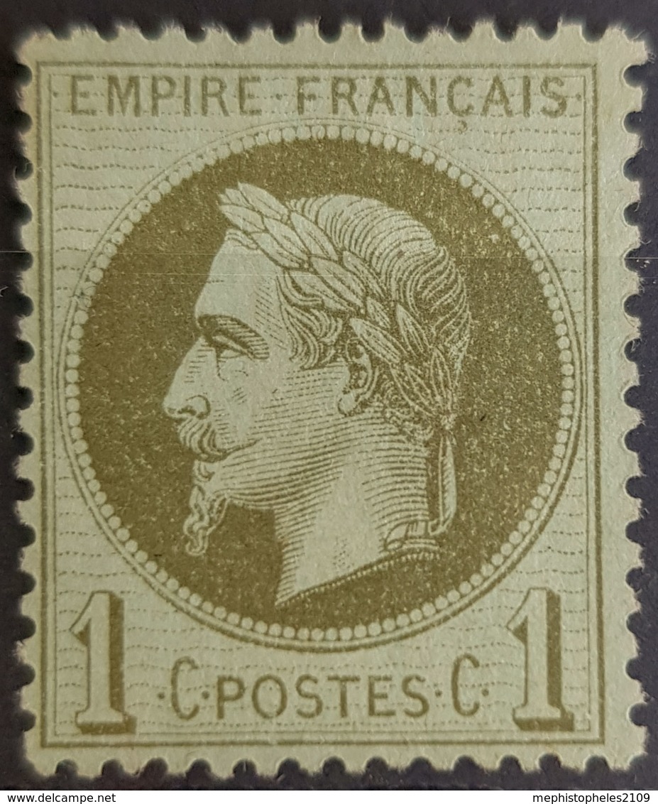 FRANCE - MLH - YT 25 - 1c - 1863-1870 Napoleon III With Laurels