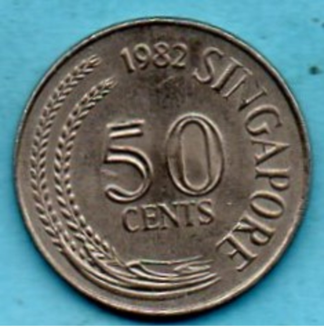 R13/ SINGAPORE  50 Cents 1982 - Singapour