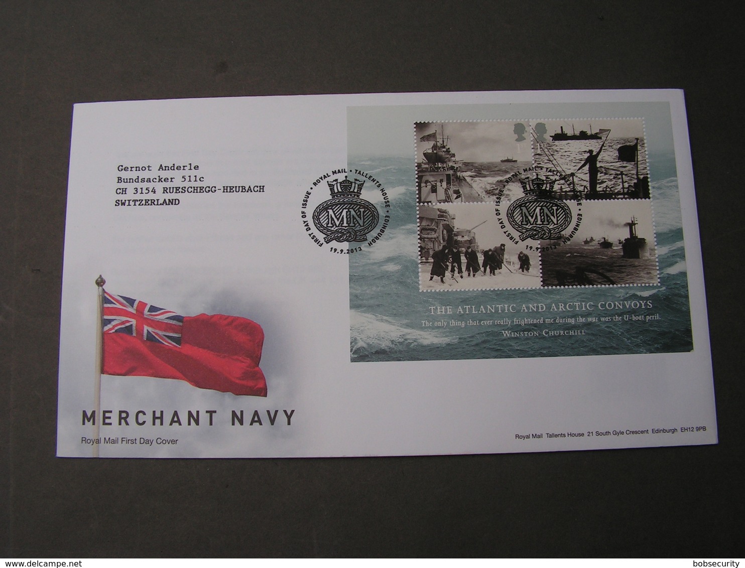 GB FDC  2013  Navy - 2011-2020 Decimal Issues