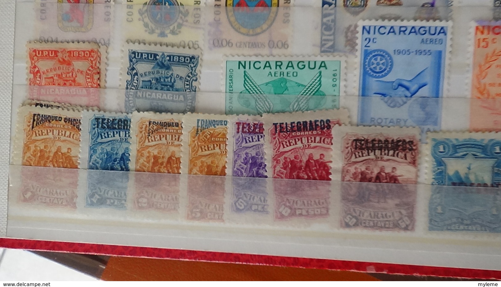 Petite collection du NICARAGUA oblitérés (pas mal en plusieurs exemplaires)