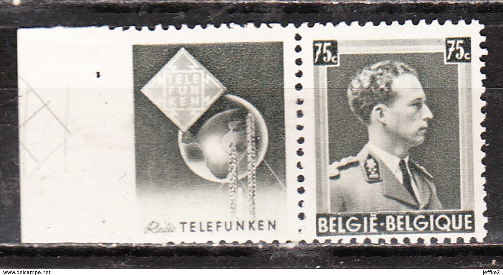 PU120*  Leopold III Col Ouvert - Telefunken - MH* - LOOK!!!! - Autres & Non Classés