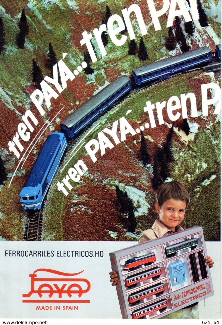 Catalogue PAYA 1977 Folder HO Ferrocarriles Electricos Made In Spain - En Espagnol - Non Classés