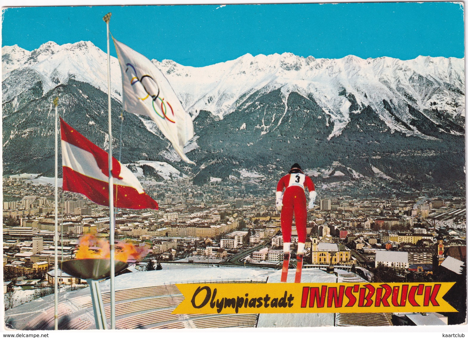 Innsbruck - Tyrol: IX. U. XII Olympische Winterspiele 1964 U. 1976 - Jeux Olympiques D'Hiver / Olympic Games - Ski-jump - Innsbruck