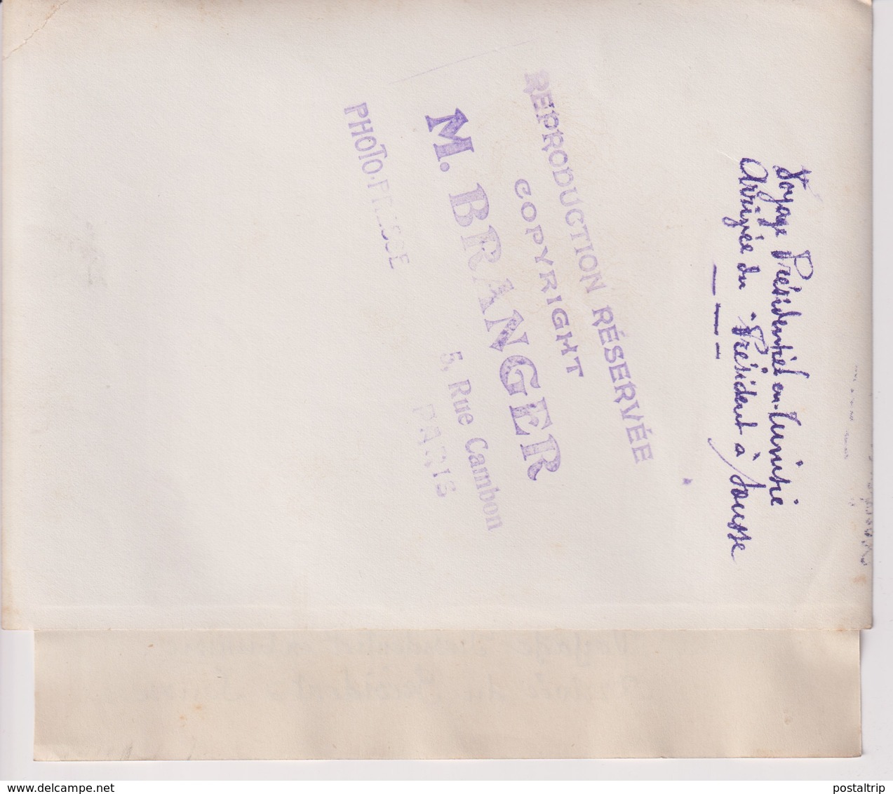 Tunez TUNISIE VOYAGE PRÉSIDENTIEL ARRIVÉE SU   PRÉSIDENT  A SOUSSE 18*13CM Maurice-Louis BRANGER PARÍS (1874-1950) - Africa