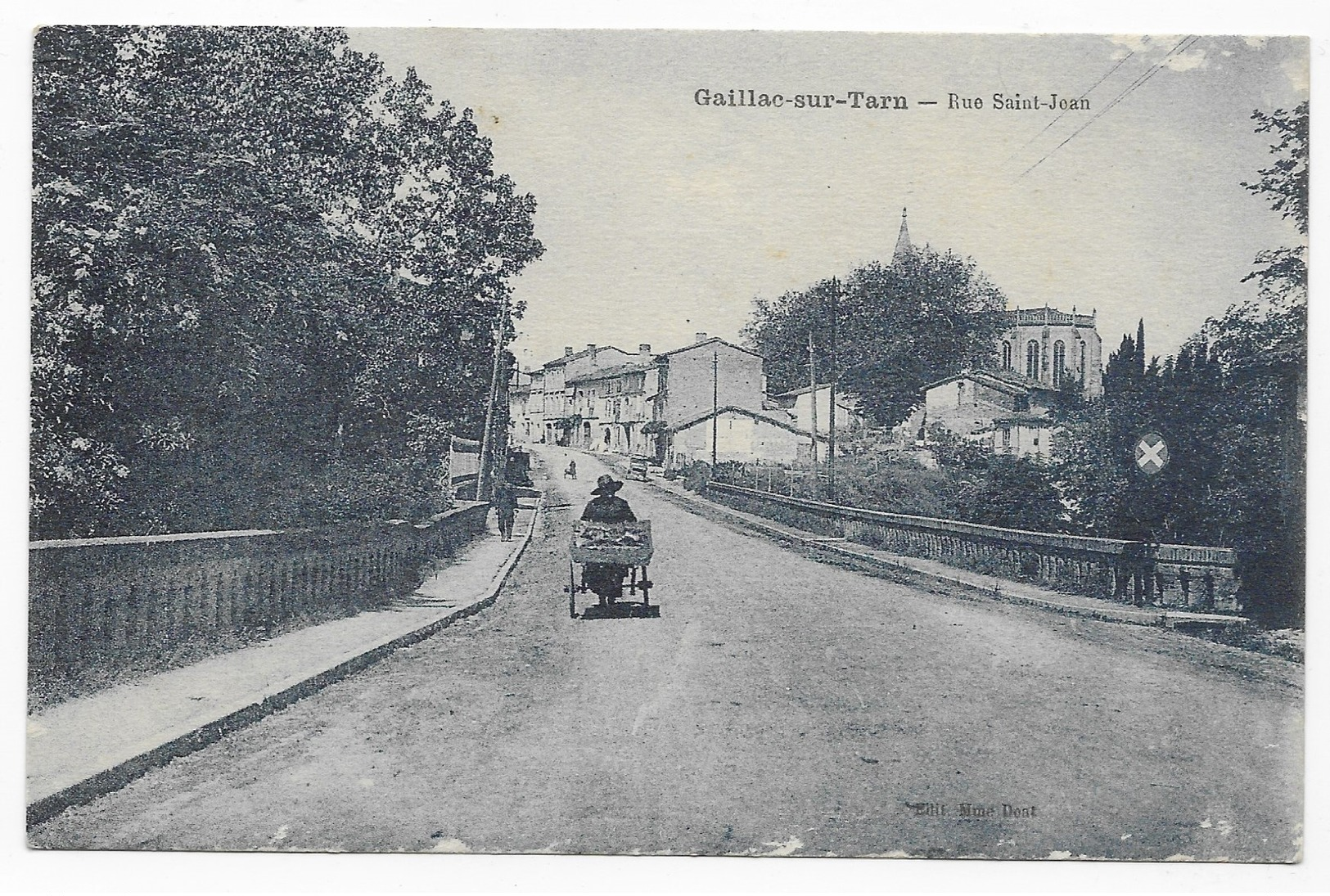 Gaillac Rare Marchande Ambulante Rue Saint Jean Edit. Mme Doat Imp. Photo. A. Thiriat Et H. Basuyau. Toulouse - Gaillac