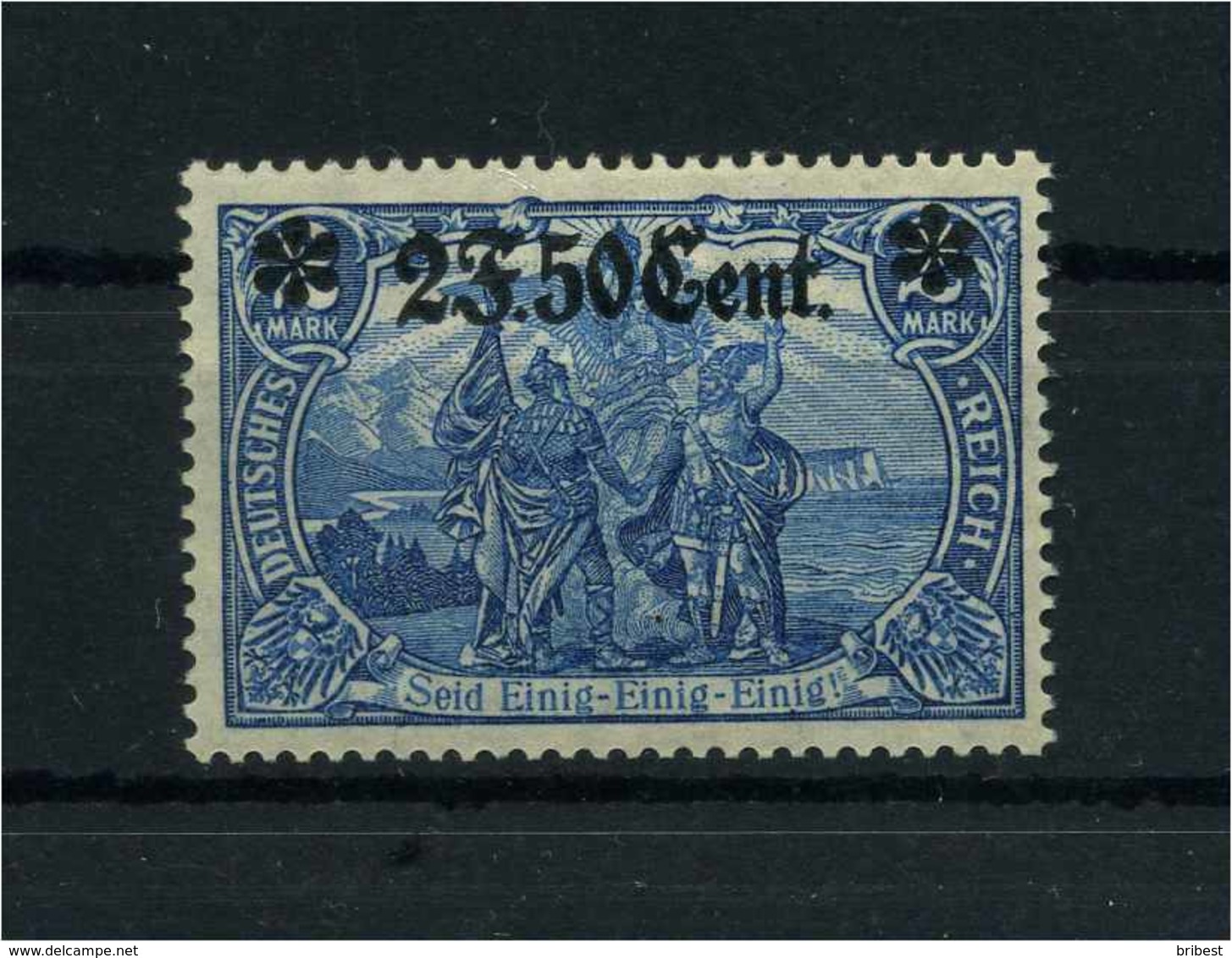 ETAPPE WEST 1916 Nr 12Bb Haftstelle/Falz (109975) - Besetzungen 1914-18