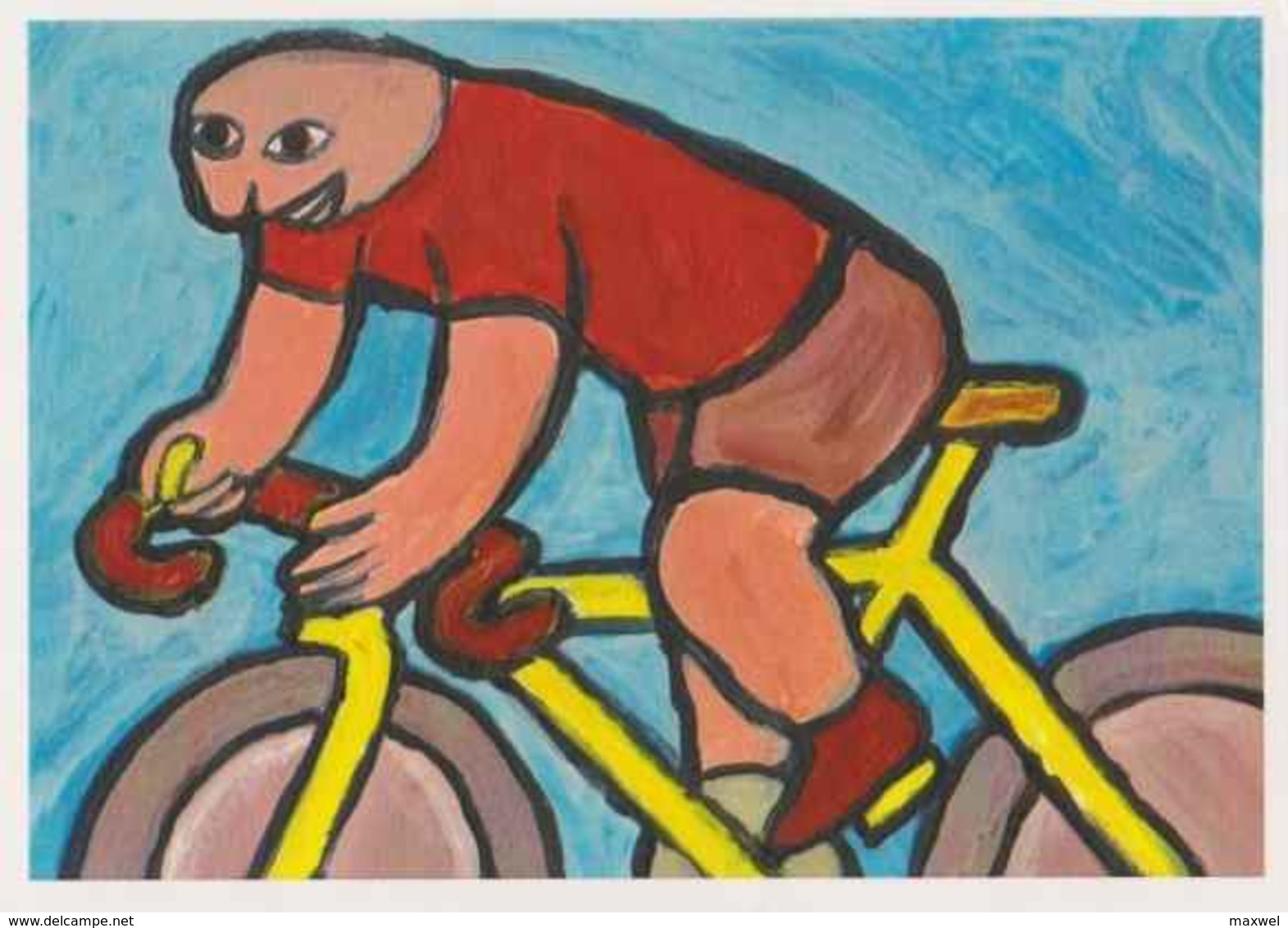 Cpm 1741/393 ERGON - Homme à Bicyclette  - Vélo - Cyclisme - Bicycle - Cycle - Illustrateurs - Illustrateur - Ergon