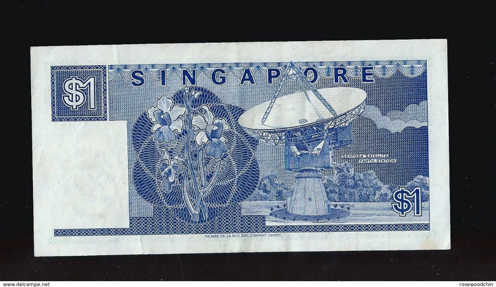 Singapore $1 Ship Series Banknote Money Repeater Lucky Number B/75 841841 (#94) - Singapur