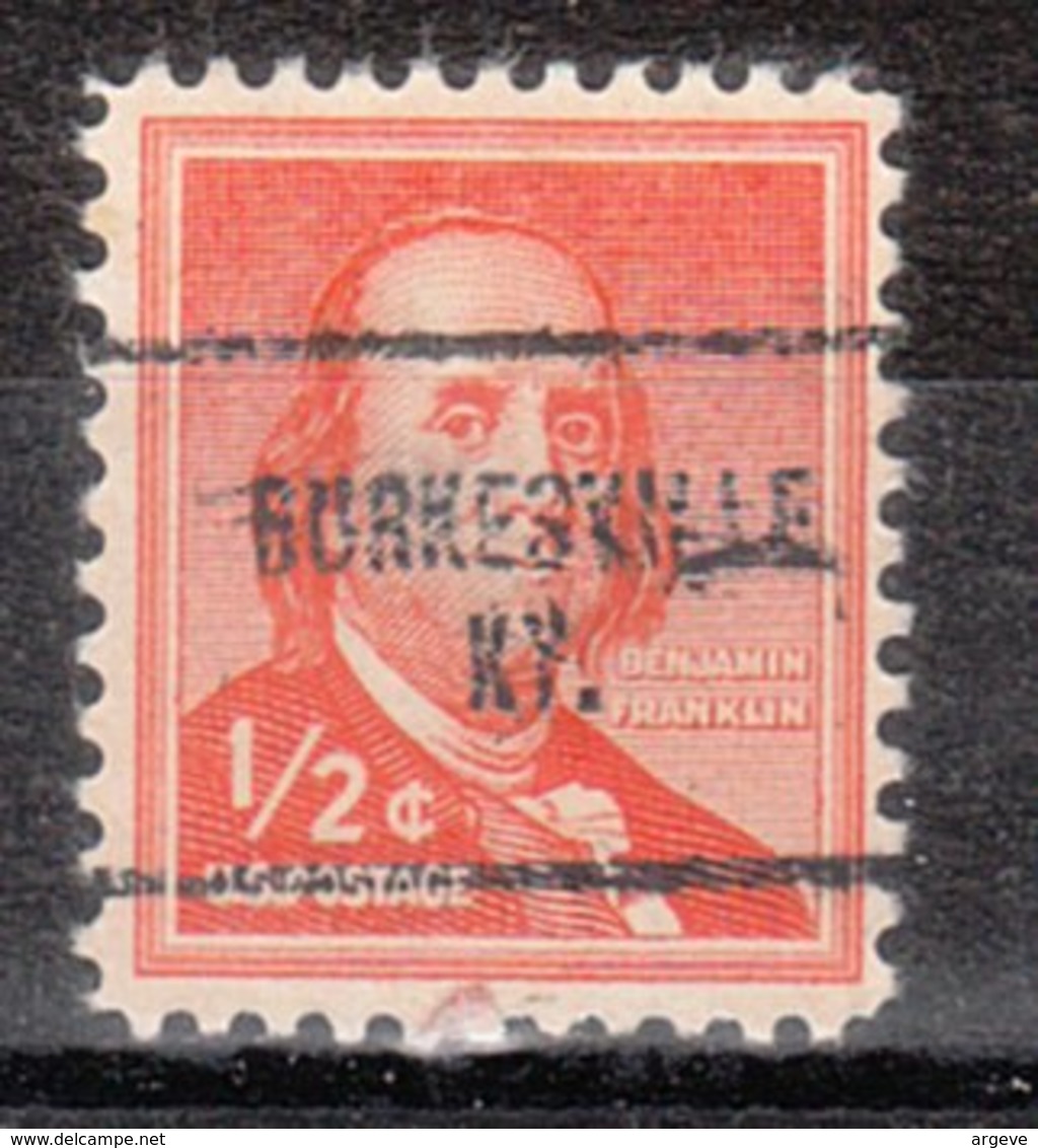 USA Precancel Vorausentwertung Preo, Locals Kentucky, Burkesville 704 - Precancels