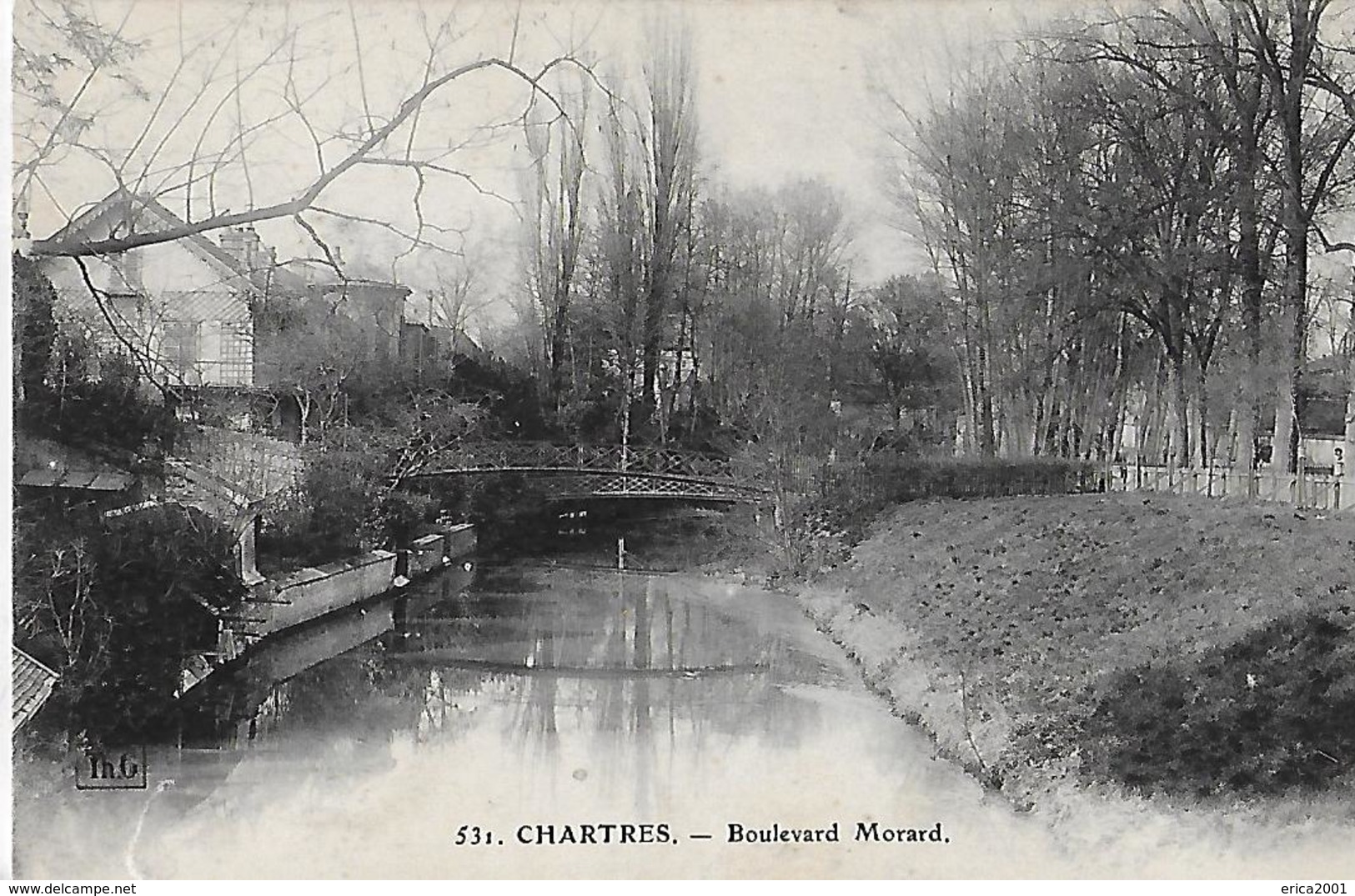 Chartres. La Passerelle Du Boulevard Morard. - Chartres