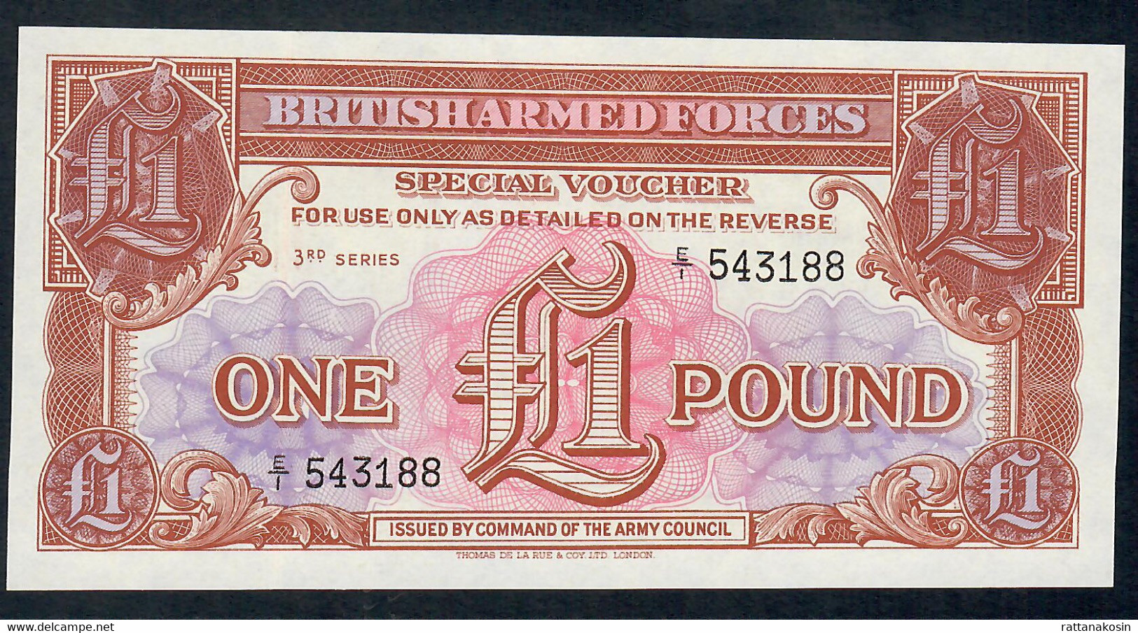 GREAT BRITAIN  PM29 1 POUND   1956    UNC. - British Armed Forces & Special Vouchers