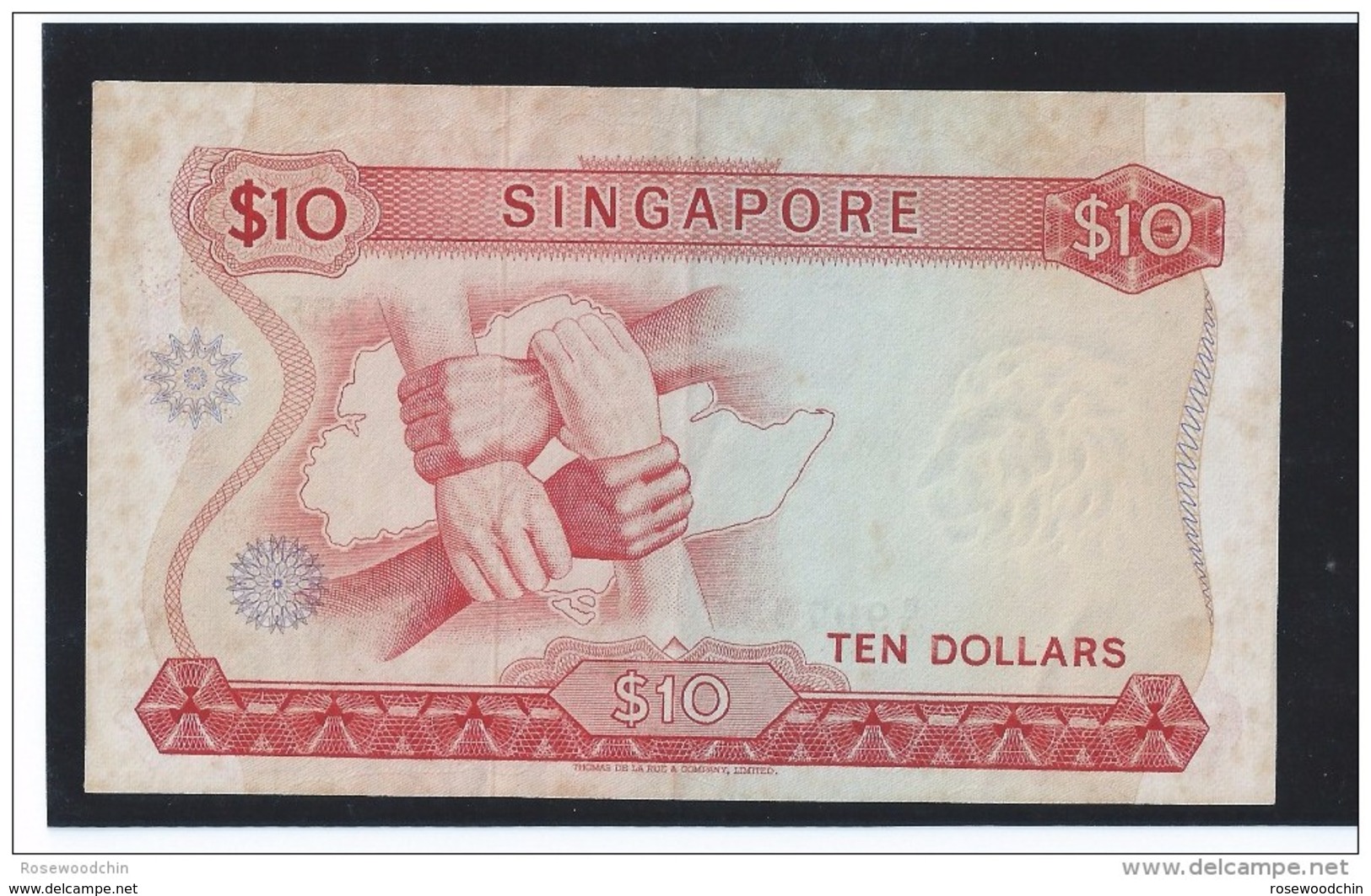 RARE ! Singapore Orchids Series $10  Dr. Goh Keng Sui Sign W/ Seal CURRENCY MONEY BANKNOTE (#65) - Singapour