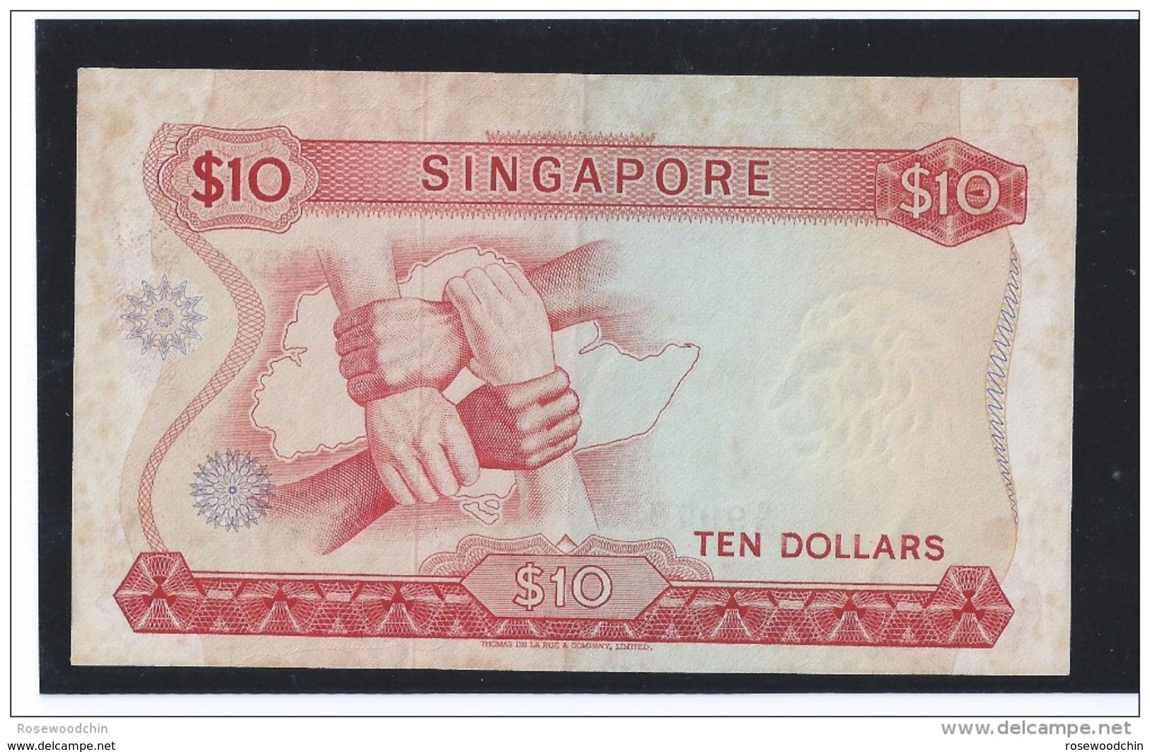 RARE ! Singapore Orchids Series $10  Dr. Goh Keng Sui Sign W/ Seal CURRENCY MONEY BANKNOTE (#65) - Singapore