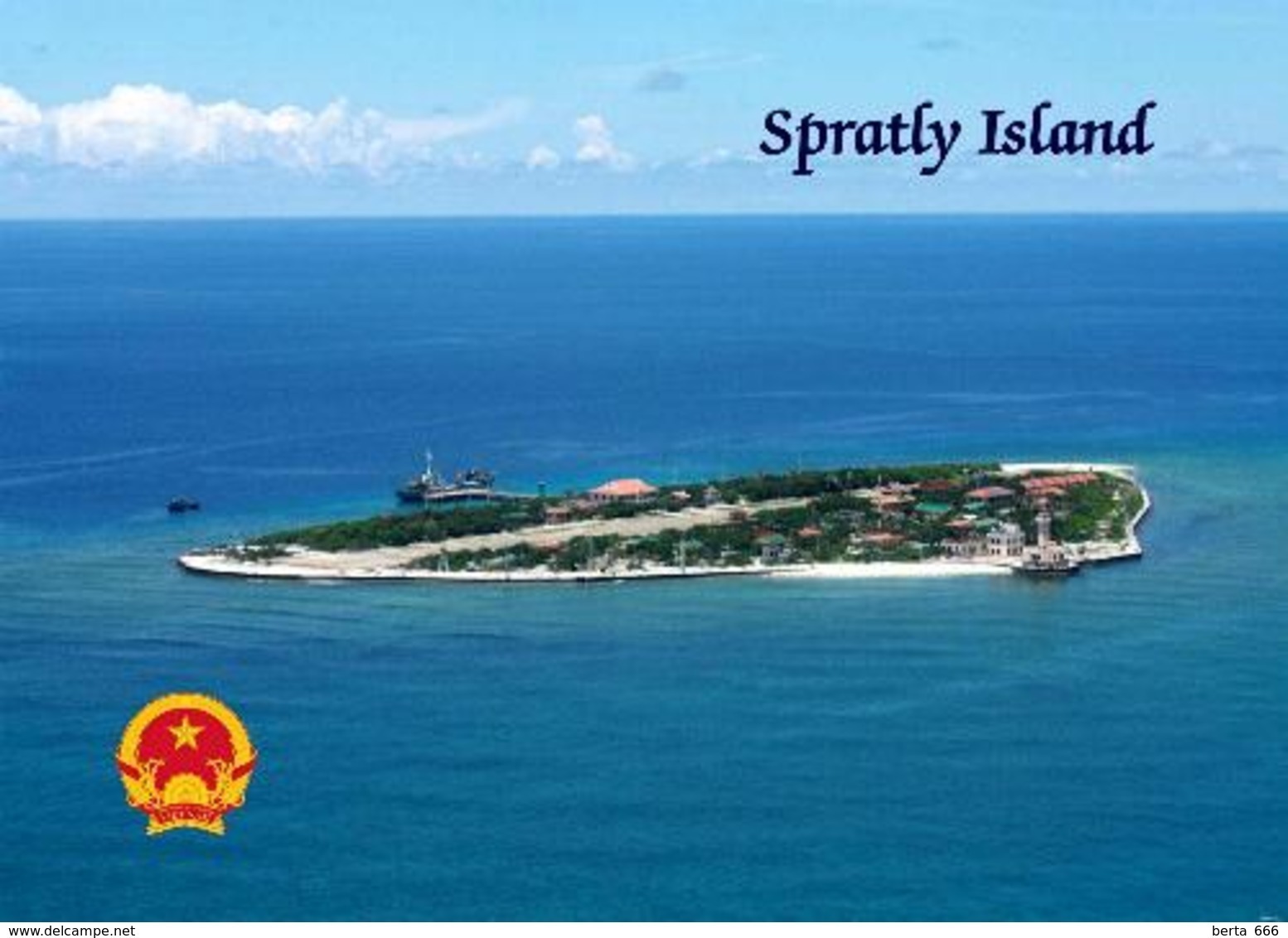 Vietnam Spratly Island Aerial View  New Postcard - Viêt-Nam