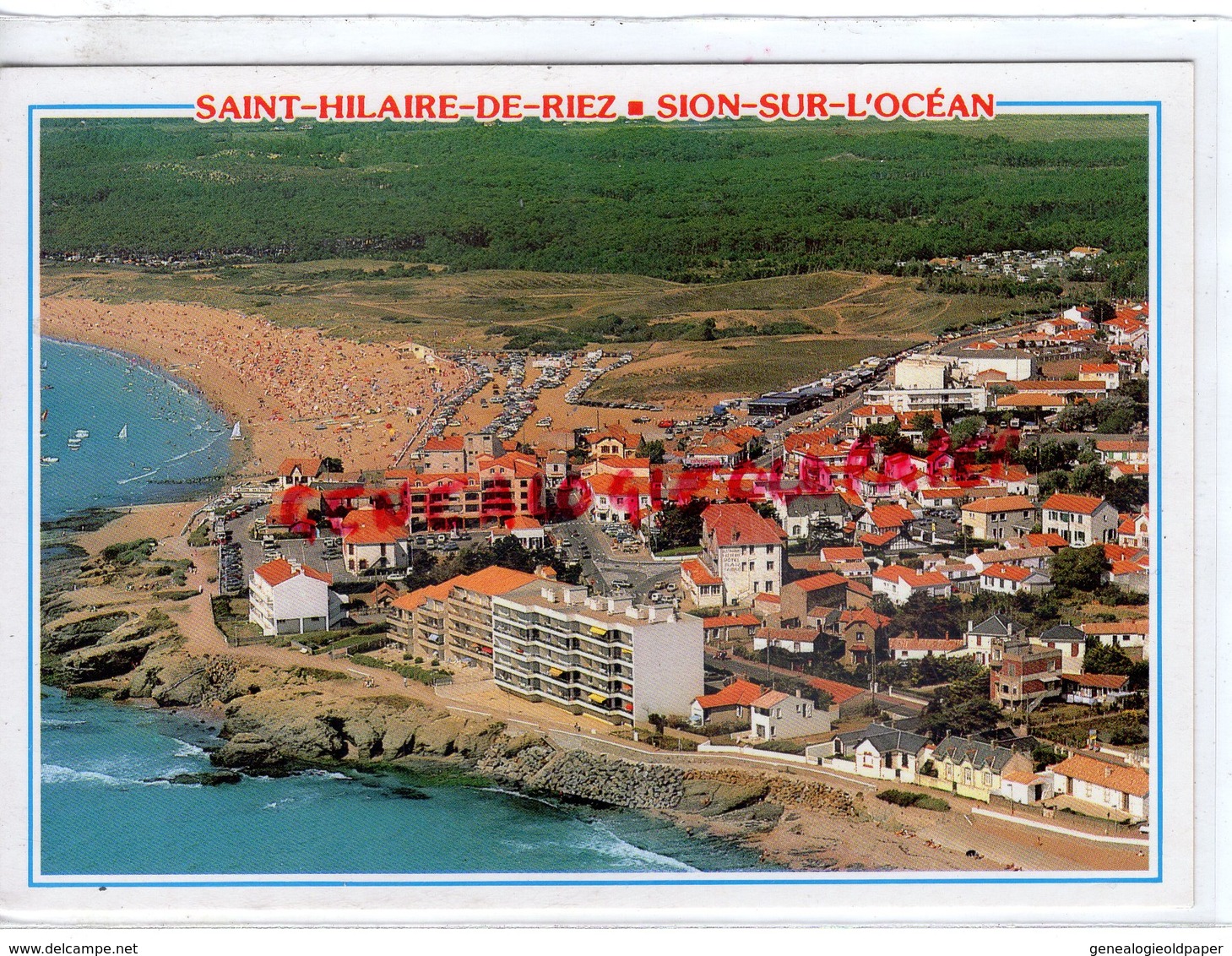 85 - ST SAINT HILAIRE DE RIEZ- SION SUR L' OCEAN - VUE GENERALE DE LA PLAGE - Saint Hilaire De Riez