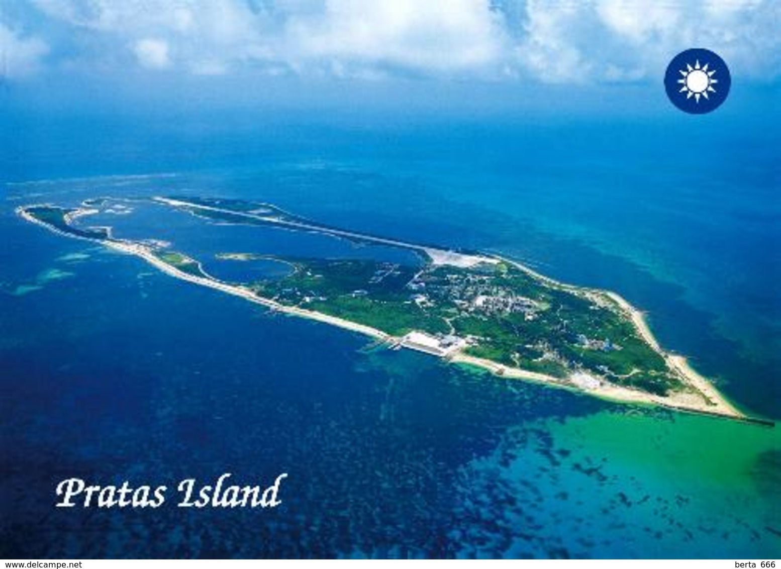 Taiwan Pratas Islands Aerial View New Postcard - Taiwan