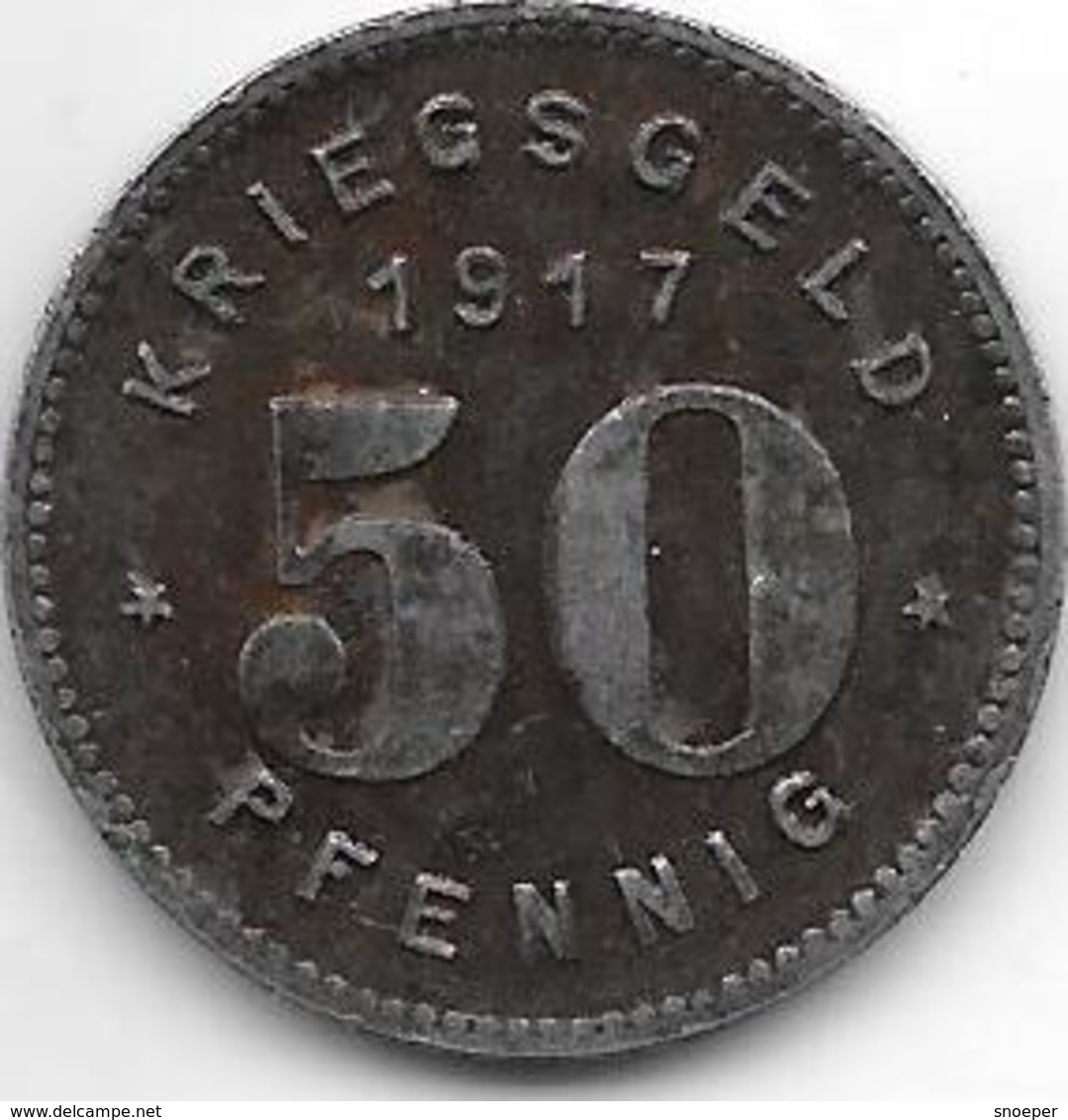 *notgeld  Bottrop 50 Pfennig  1917  Fe    1846.4 / F54.4 - Autres & Non Classés