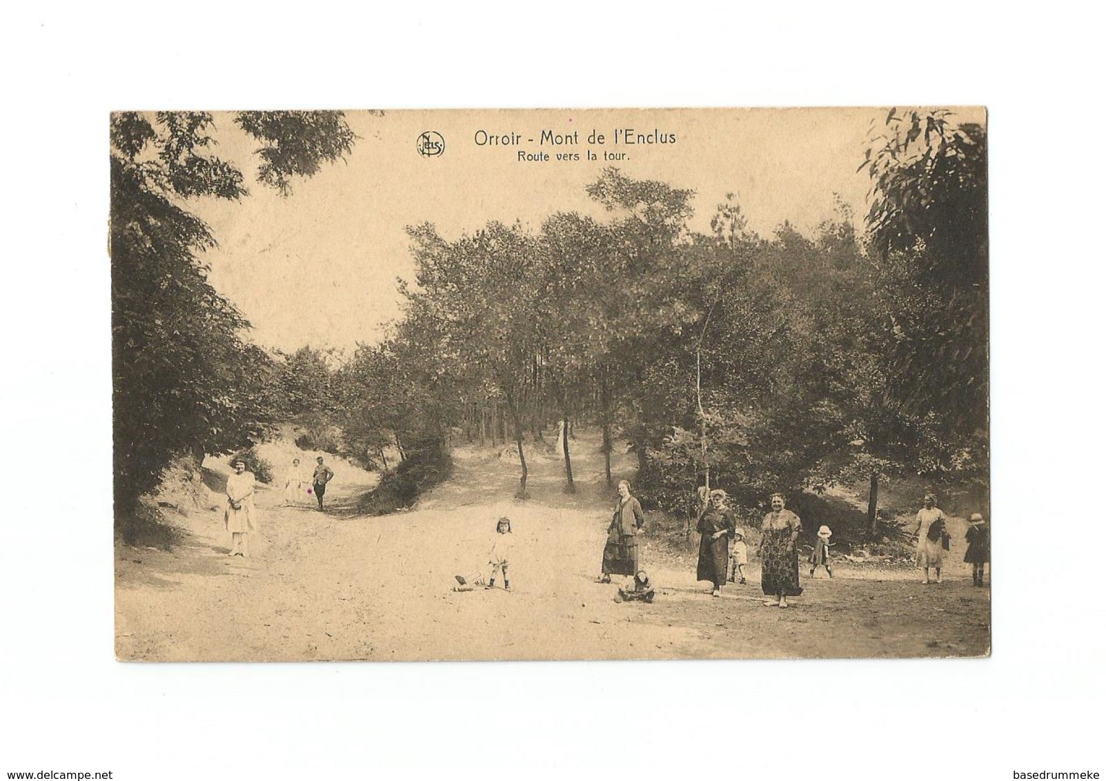 Orroir - Mont De L'Enclus.  Route Vers La Tour (1925). - Mont-de-l'Enclus